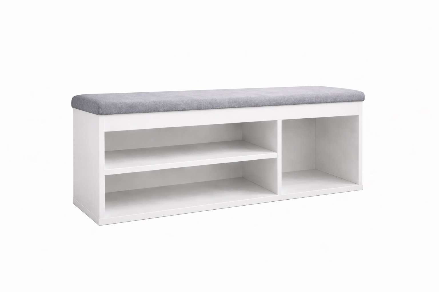 GOODproduct Banc à chaussures »Schuchschrank 100,  Schuhregal, Schuhtruhe, Schuhkommode, Sitzbank« Inkl. bequemem Sitzkissen mit Stauraum darunter
