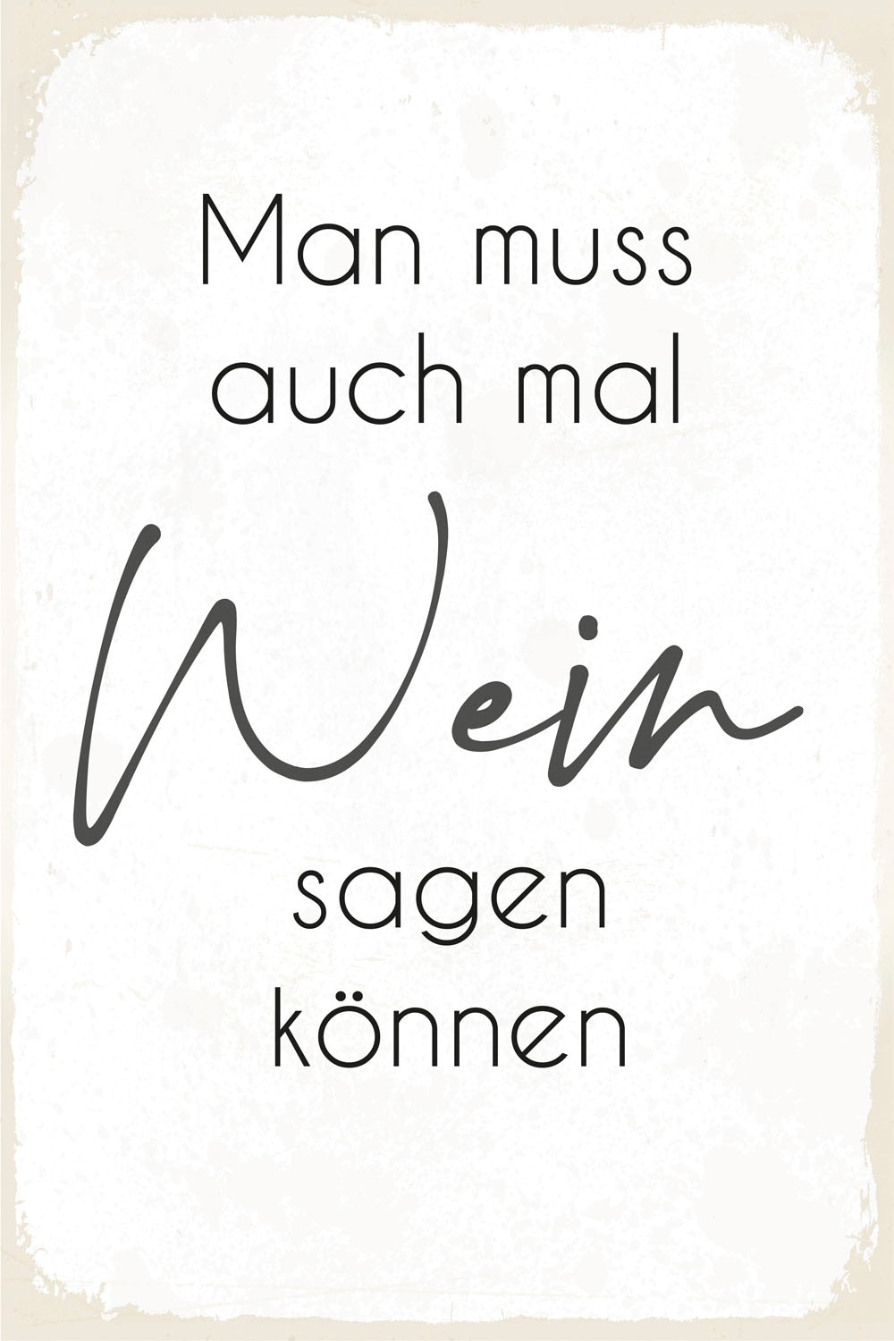 Image of queence Metallbild "Wein" Sprüche 1 Stk. tlg. Sprüche, Texte, witzig, für die Küche