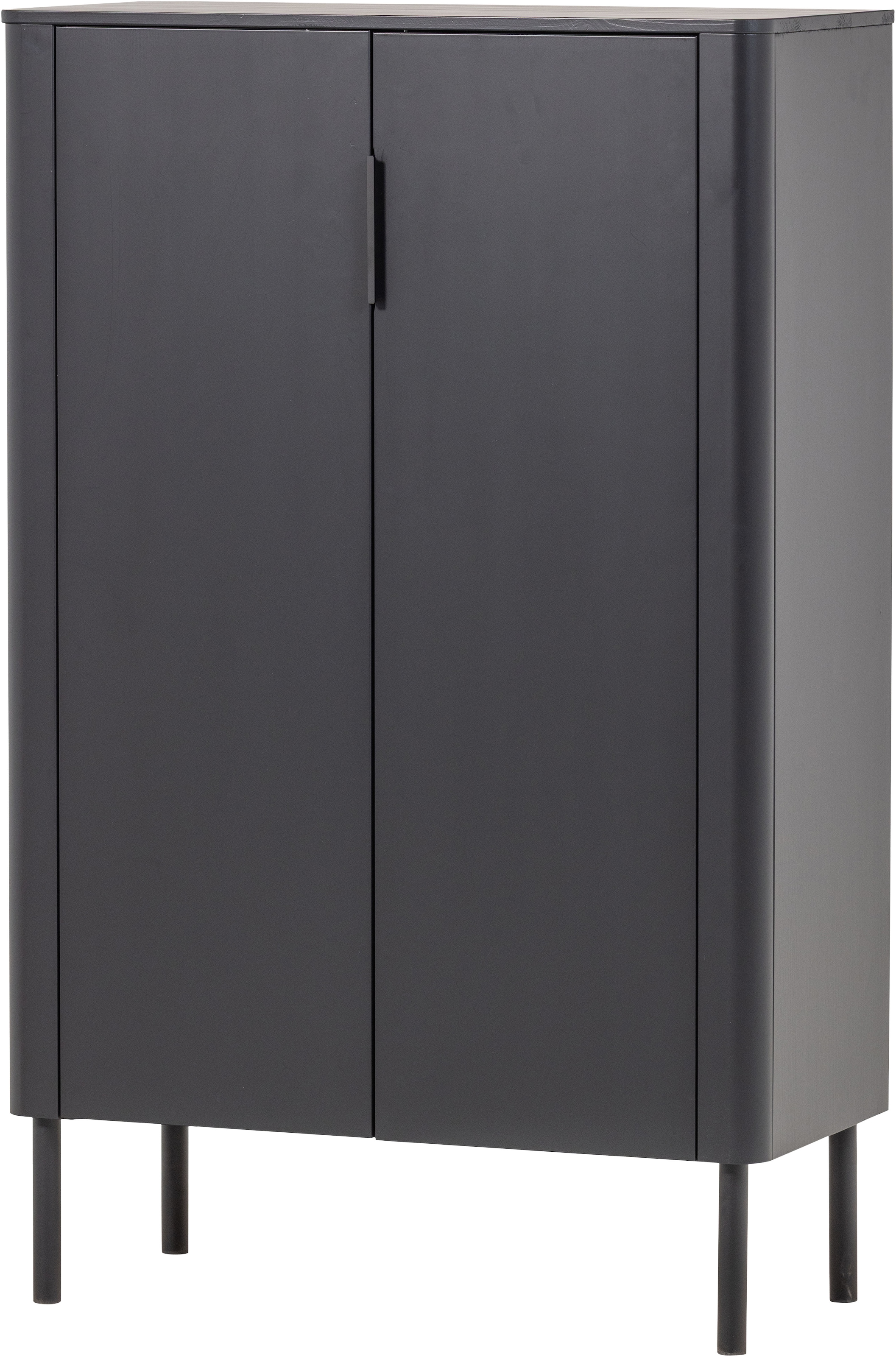 Image of WOOOD Highboard "Gunnar FSC-Mix Massivkiefer mit Dämpfung Funktion, 85 x 39 x 135 cm" Tragkraft 15 kg pro Boden, einfach zu montieren, sichtbare Maserung