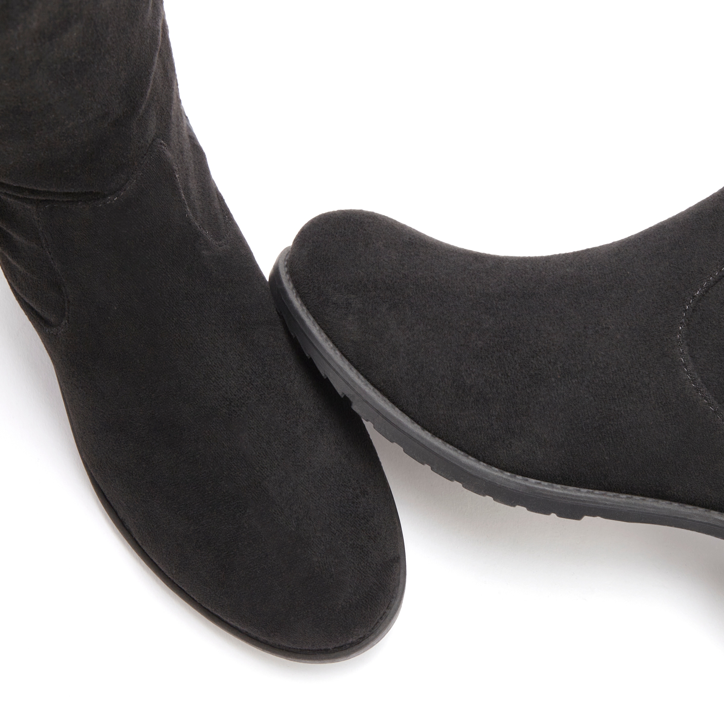 LASCANA Overkneestiefel, Stiefel, Langschaftstiefel mit elastischem Weitschaft