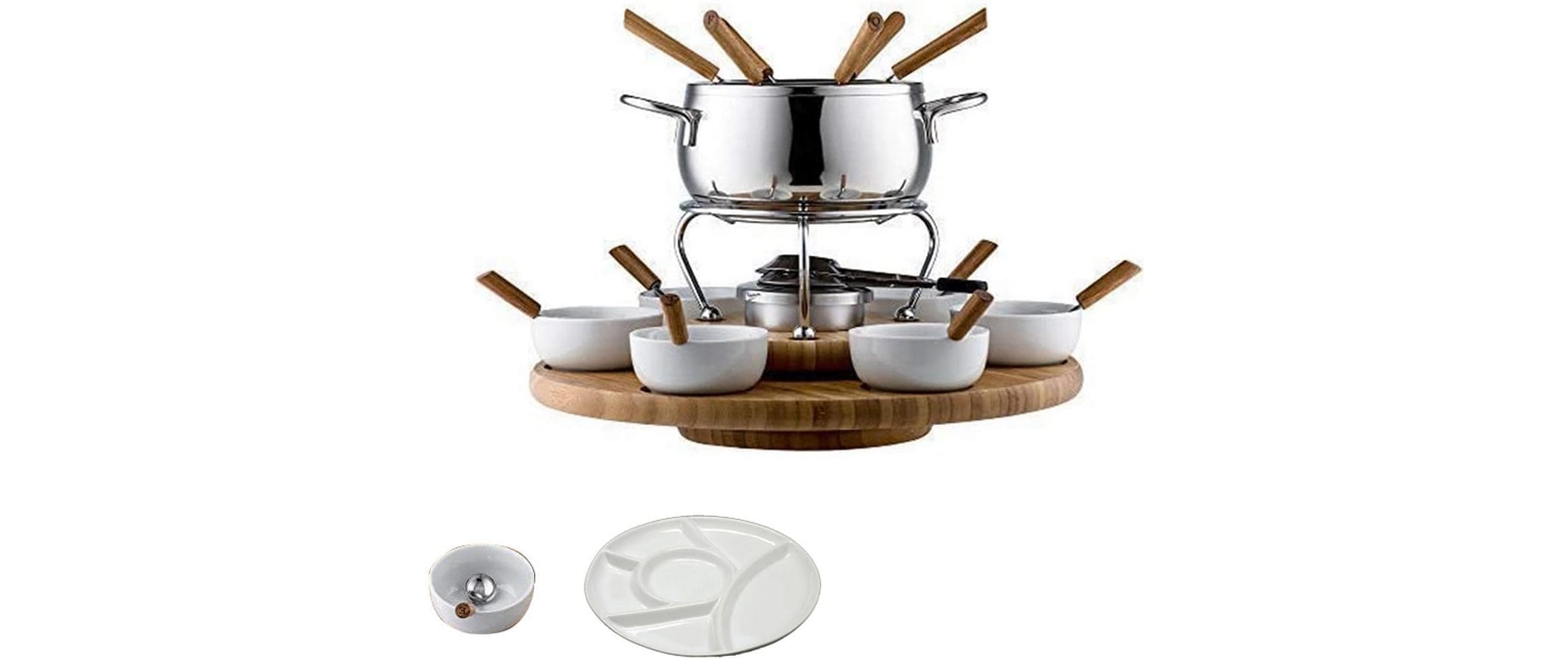 ohmex Fondue »OHM-FND-2229 29 Teile«, Holzart: Bambus (China)