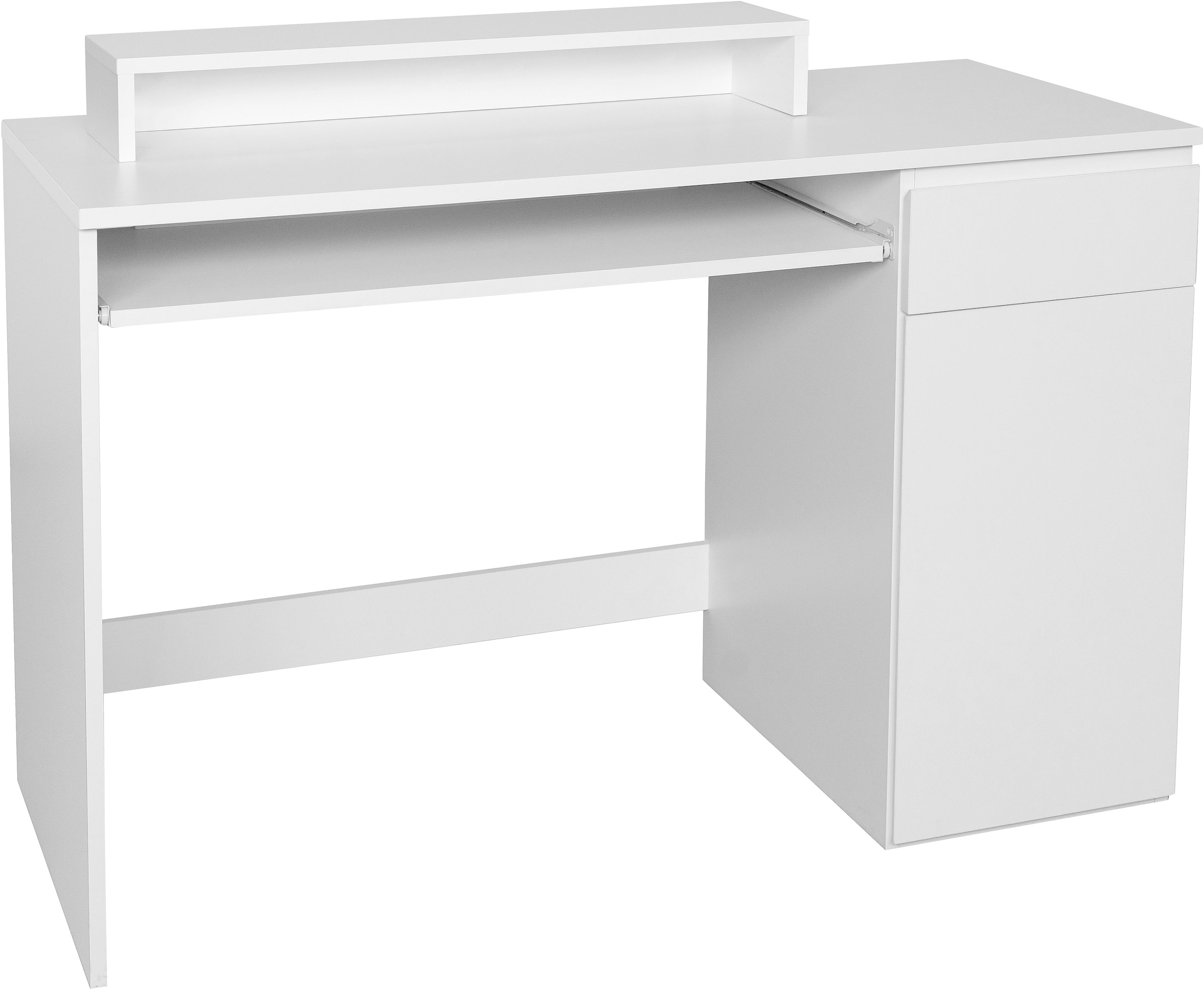 GOODproduct Schreibtisch »Jarvie« mit Tastaturauszug, mit Monitoraufsatz, mit Schublade