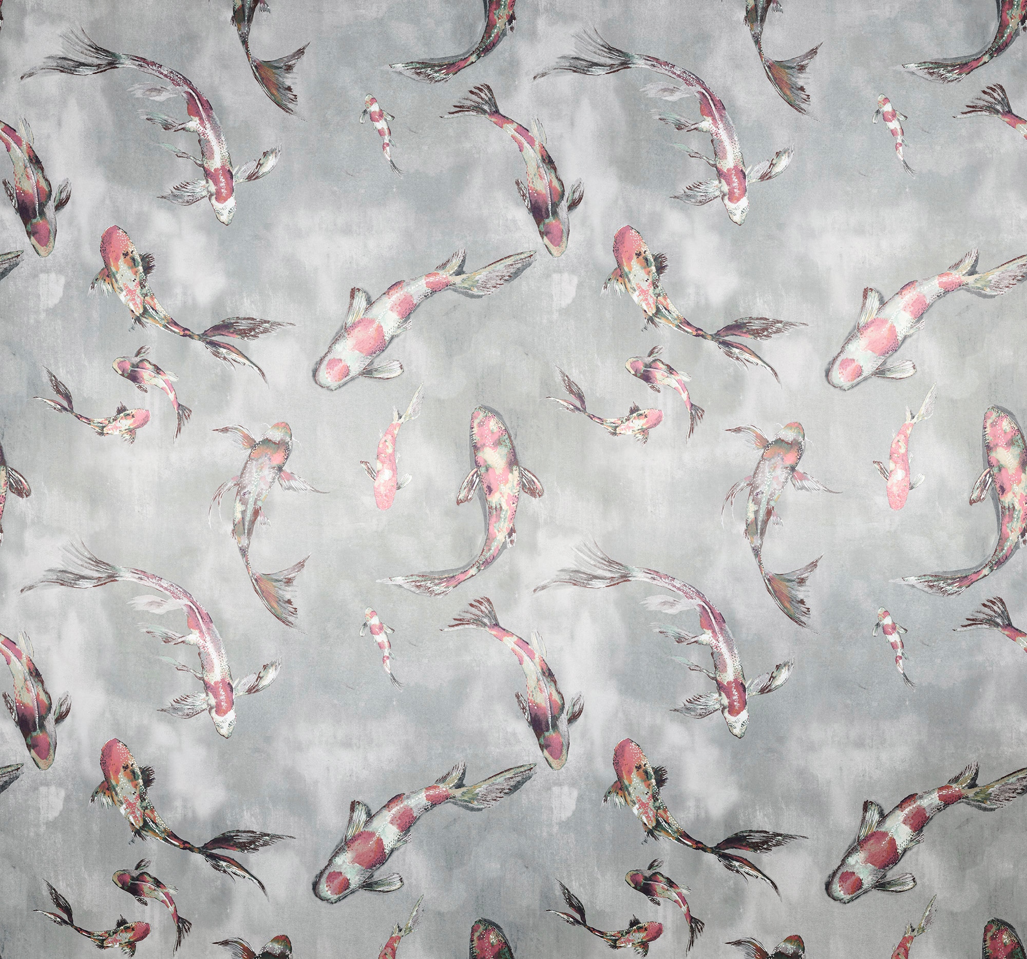 Image of Komar Vliestapete "Digitaldruck Vlies - Koi - Grösse 300 x 280 cm" bedruckt glatt Wohnzimmer, Schlafzimmer