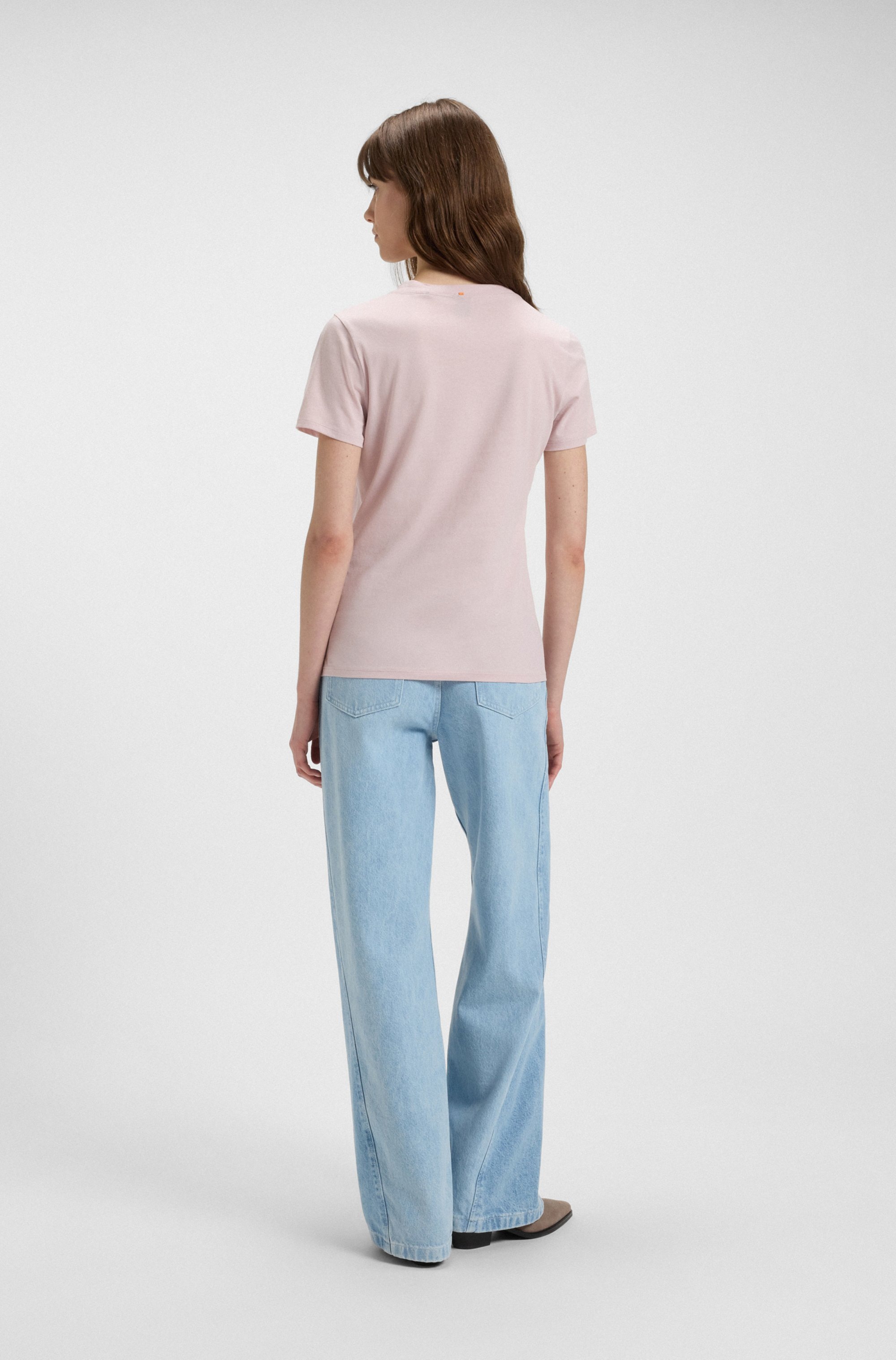BOSS ORANGE T-Shirt »Elogo Premium Damenmode«, mit BOSS-Schriftzug