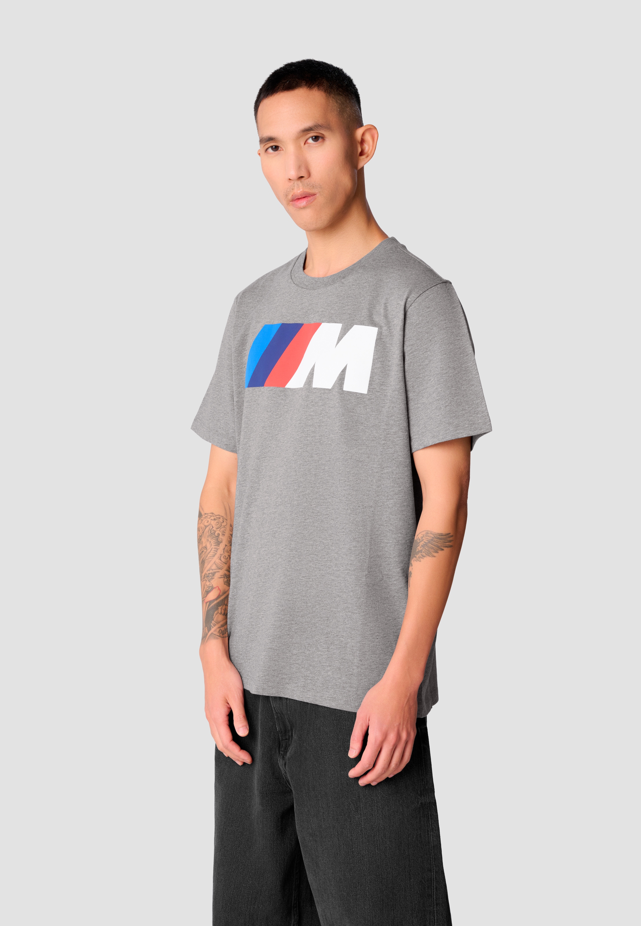 Image of BMW T-Shirt mit BMW M Logo Puff-Druck auf der Brust