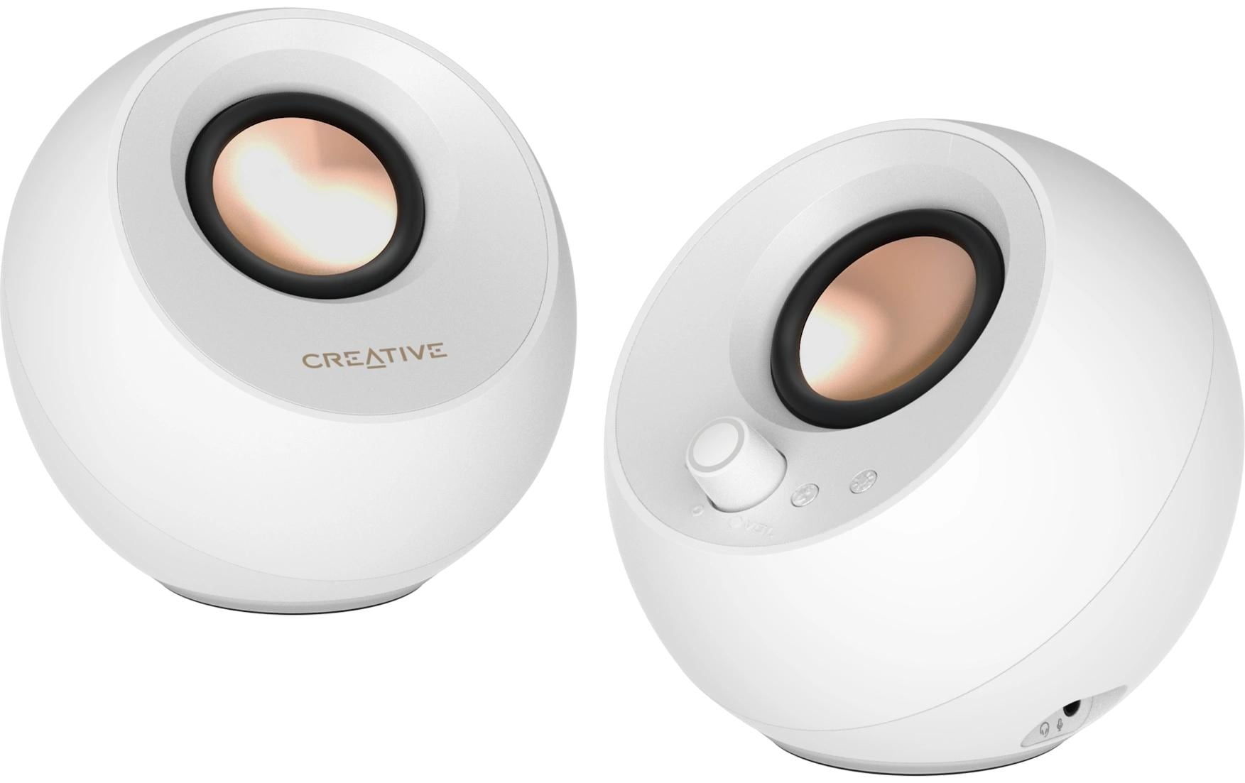 Creative Haut-parleurs pour PC »Pebble Pro, 2.0, Bluetooth 5.3, USB Audio, RGB« ( ) entrée AUX 3,5 mm