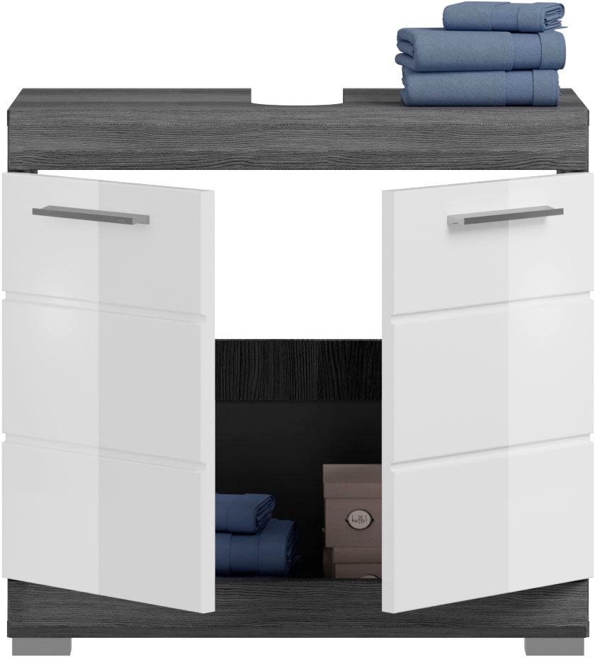 INOSIGN Badmöbel-Set »Siena, 2 tlg., bestehend aus: Waschbeckenunterschrank, Spiegelschrank«, (Set, 2 St.), in verschiedenen Farben erhältlich, Badmöbel, Kombination, Badezimmer