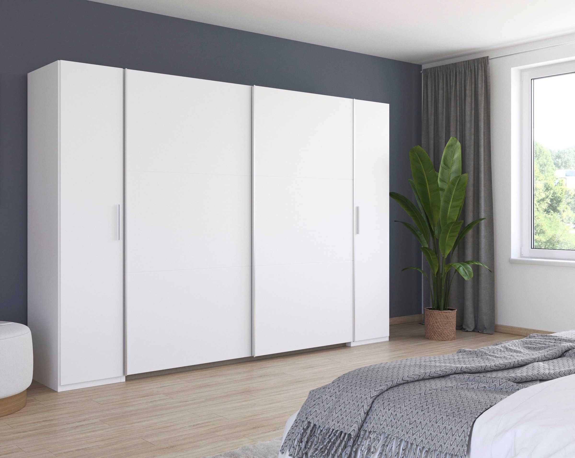 rauch Schwebetürenschrank »Kleiderschrank Drehtürenschrank Schrank Garderobe KRONACH TOPSELLER« in 3 Ausstattungen BASIC/CLASSIC/PREMIUM, Breiten 225/268/311/354 cm,  mit Dreh- und Schwebetüren und vielen Einlegeböden MADE IN GERMANY