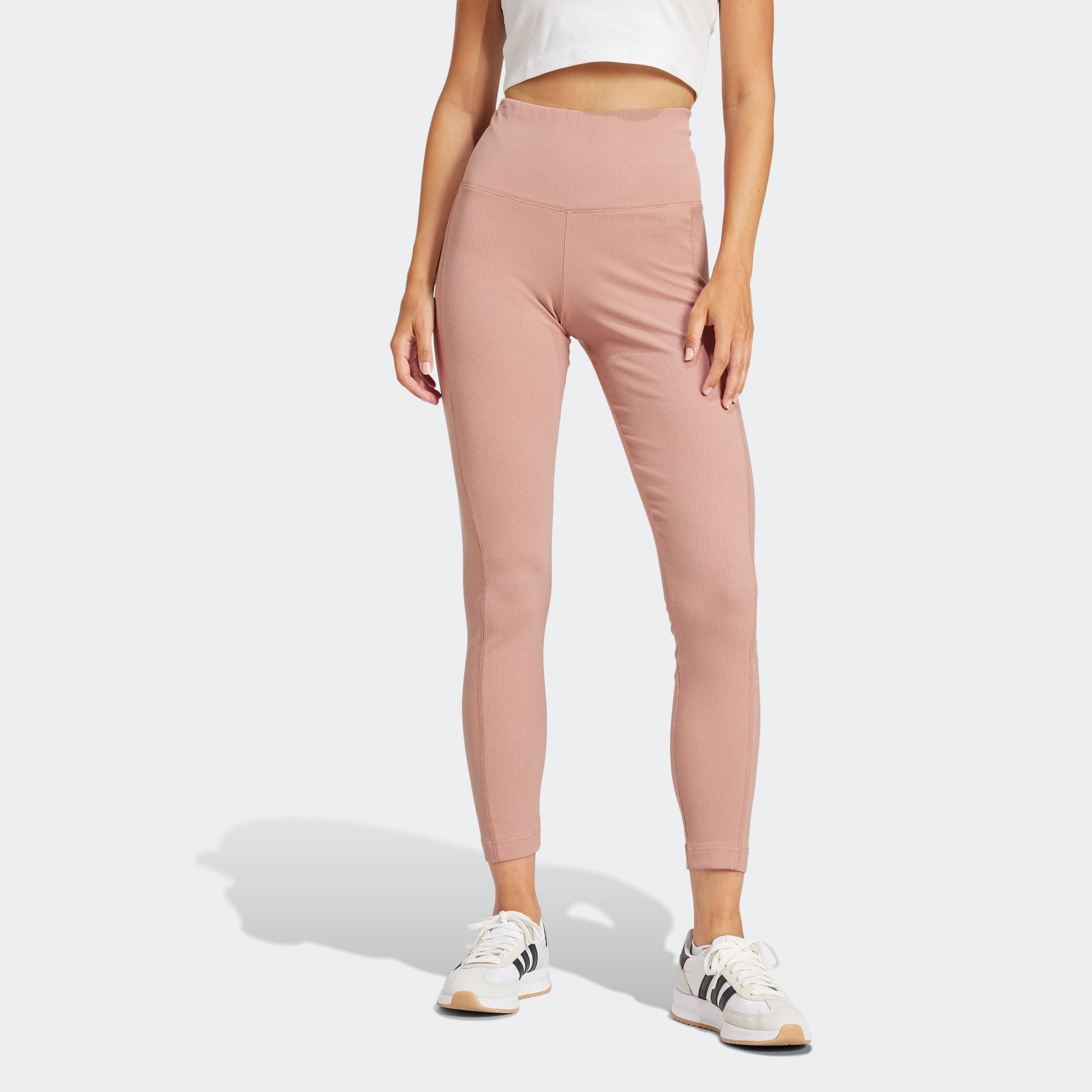 Image of adidas Sportswear Trainingstights "ALL SZN RIB HIGH-WAIST 7/8-LEGGINGS"