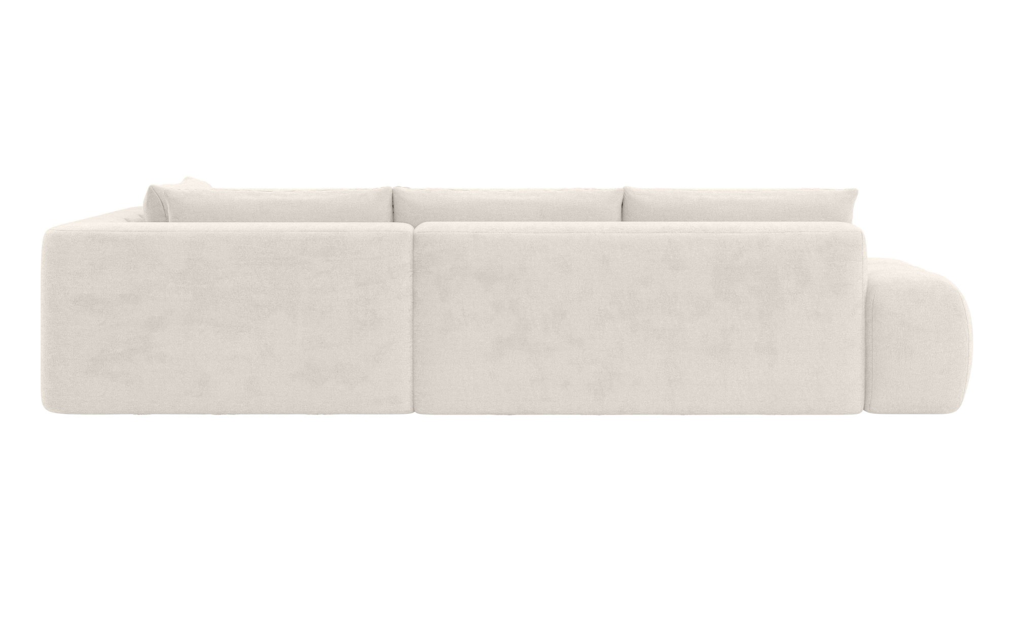 INOSIGN Ecksofa »AZITA klein, L-Form, elegant und bequem Designsofa«, lose Rückenkissen, traumhafte Steppung, Masse B/T/H: 296/176,5/89 cm