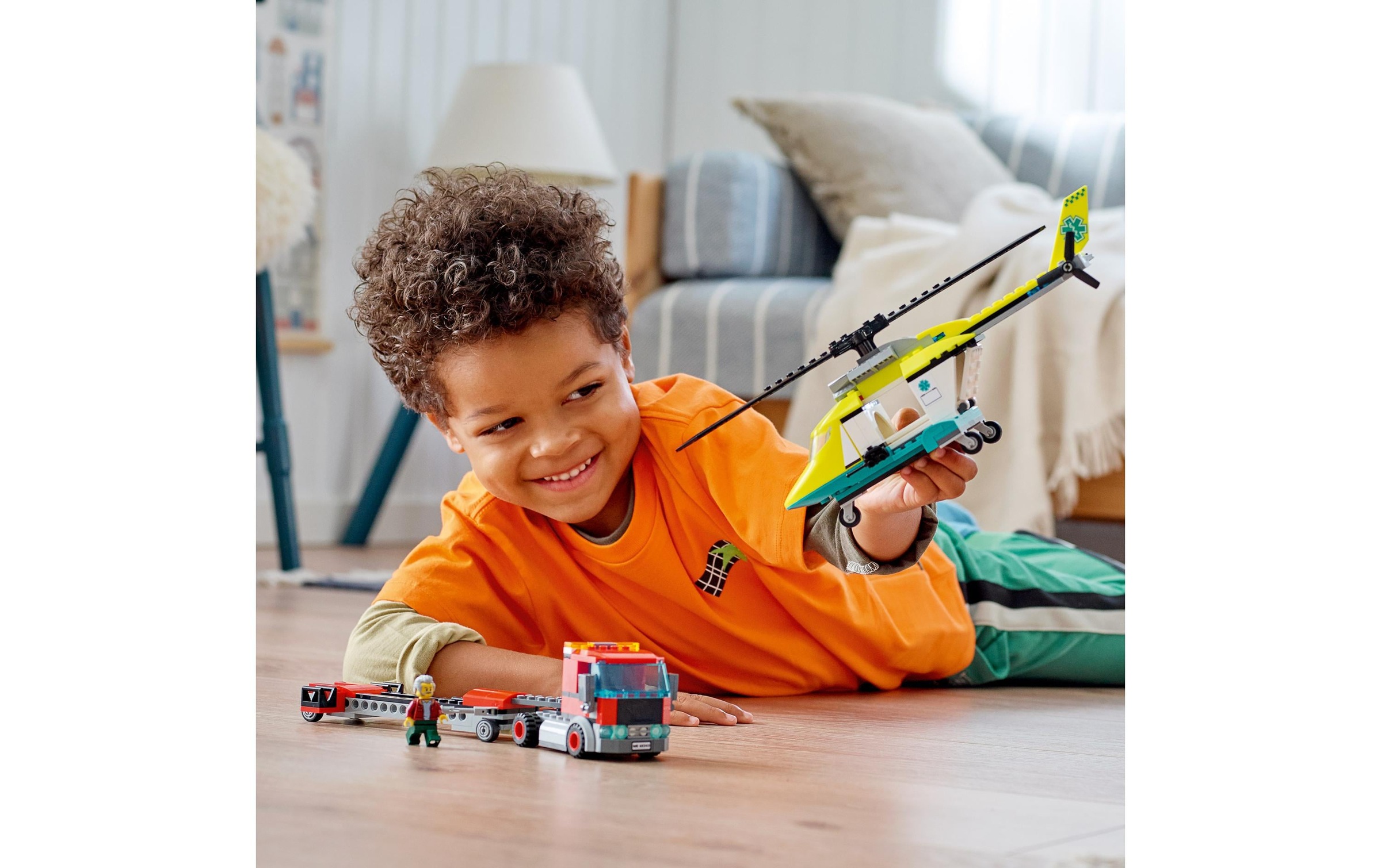 LEGO® Spielbausteine »Hubschrauber Transporter«, (215 St.)