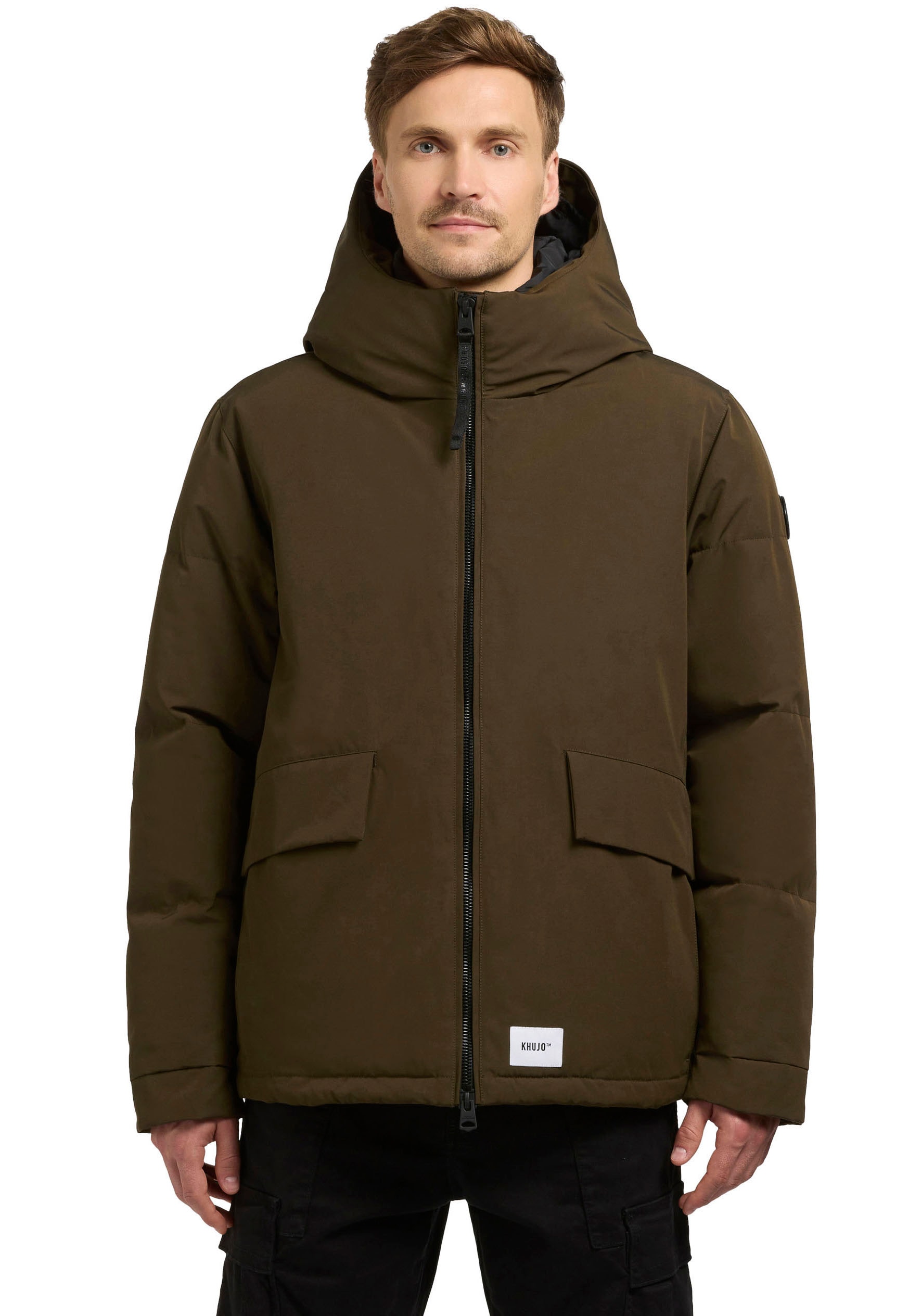 Image of khujo Steppjacke "GERO" mit Kapuze aus Polyester und Baumwolle, mit Kapuze