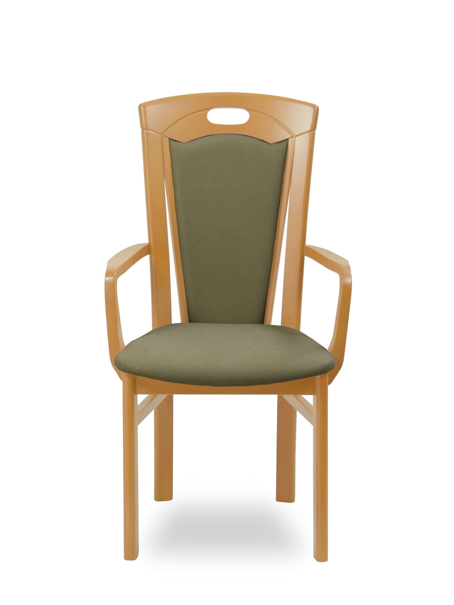 Home affaire Esszimmerstuhl »FERDI, Armlehnstuhl, Made in Italy, Massivholz« () 1 Stk.Bezug Feinstruktur (wasser-und fleckabweisend) oder Struktur