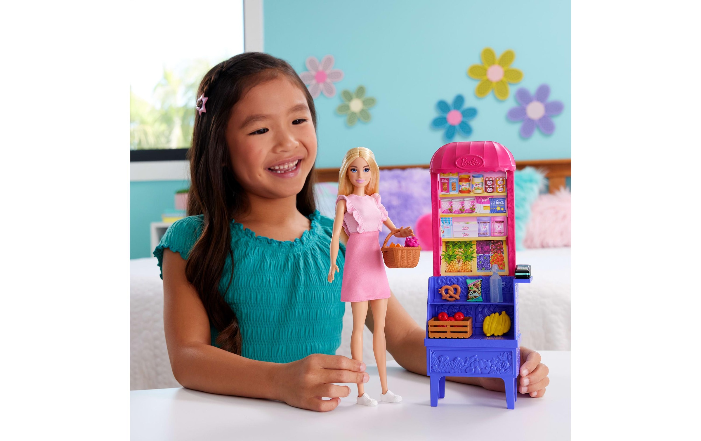 Barbie Anziehpuppe »Malibu Marktstand«
