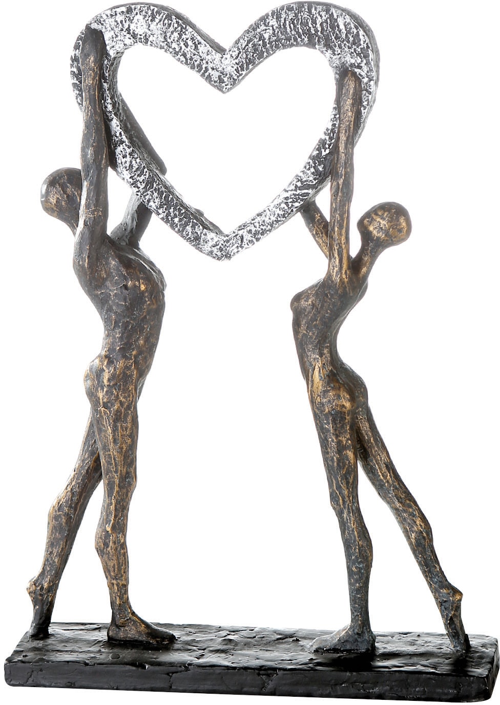 Casablanca by Gilde Dekofigur »Skulptur Victory«, Dekoobjekt, Höhe 37 cm,  mit Herz, mit Spruchanhänger, Wohnzimmer kaufen