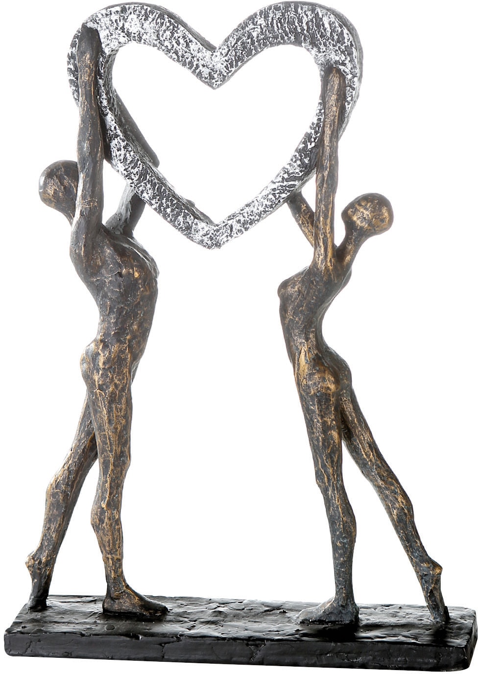 Image of Casablanca by Gilde Dekofigur "Skulptur Victory" Dekoobjekt, Höhe 37 cm, mit Herz, mit Spruchanhänger, Wohnzimmer