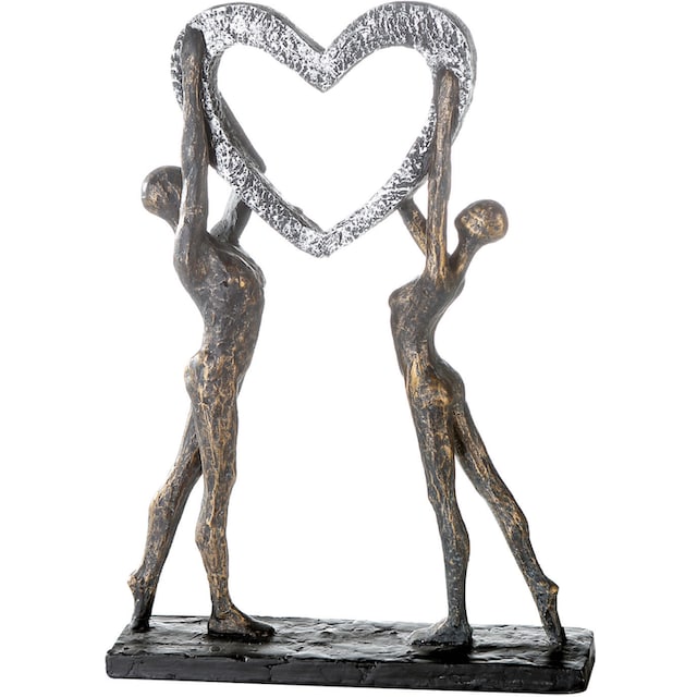 Casablanca by Gilde Dekofigur »Skulptur Victory«, Dekoobjekt, Höhe 37 cm,  mit Herz, mit Spruchanhänger, Wohnzimmer à bas prix