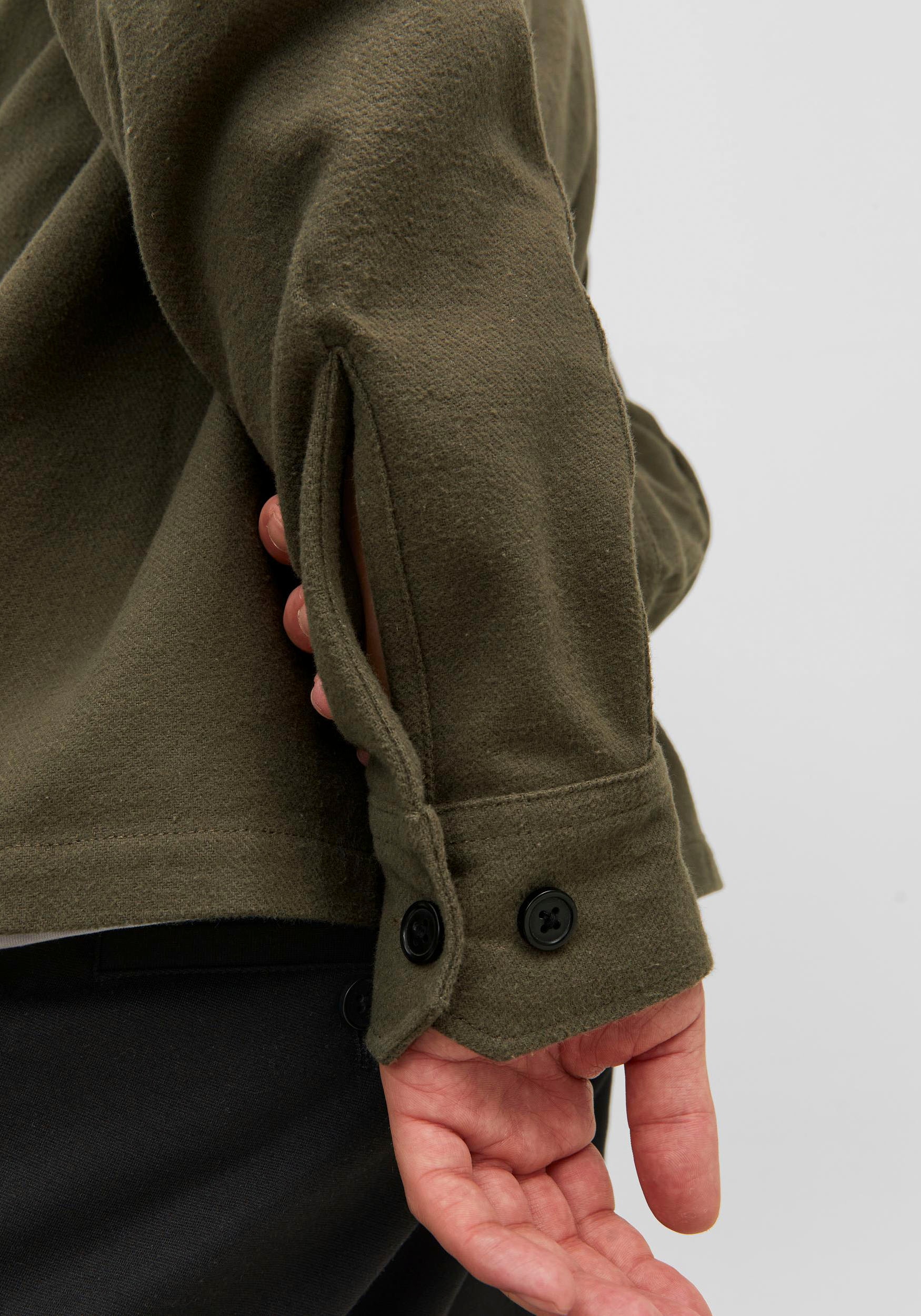 Jack & Jones Langarmhemd »JPRROY SOLID OVERSHIRT L/S SN«