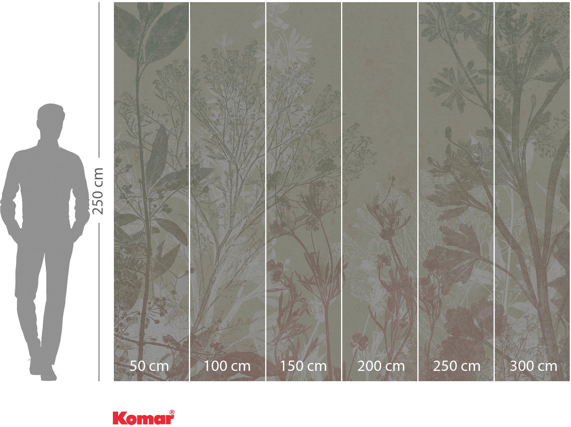 Komar Papier peint intissé »Digitaldruck Vlies -  Healing Harvest - Grösse 300 x 250 cm« imprimé Wohnzimmer, Schlafzimmer