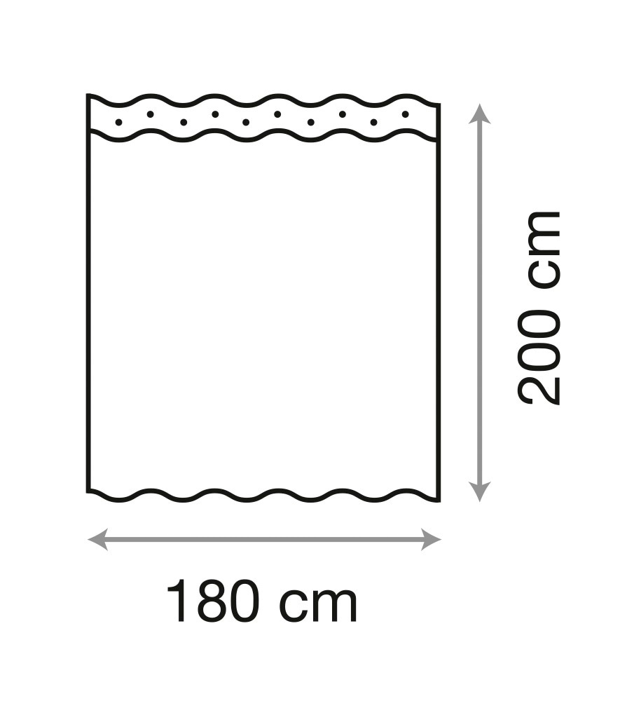 Sanilo Duschvorhang »Dewdrop«, Höhe 200 cm