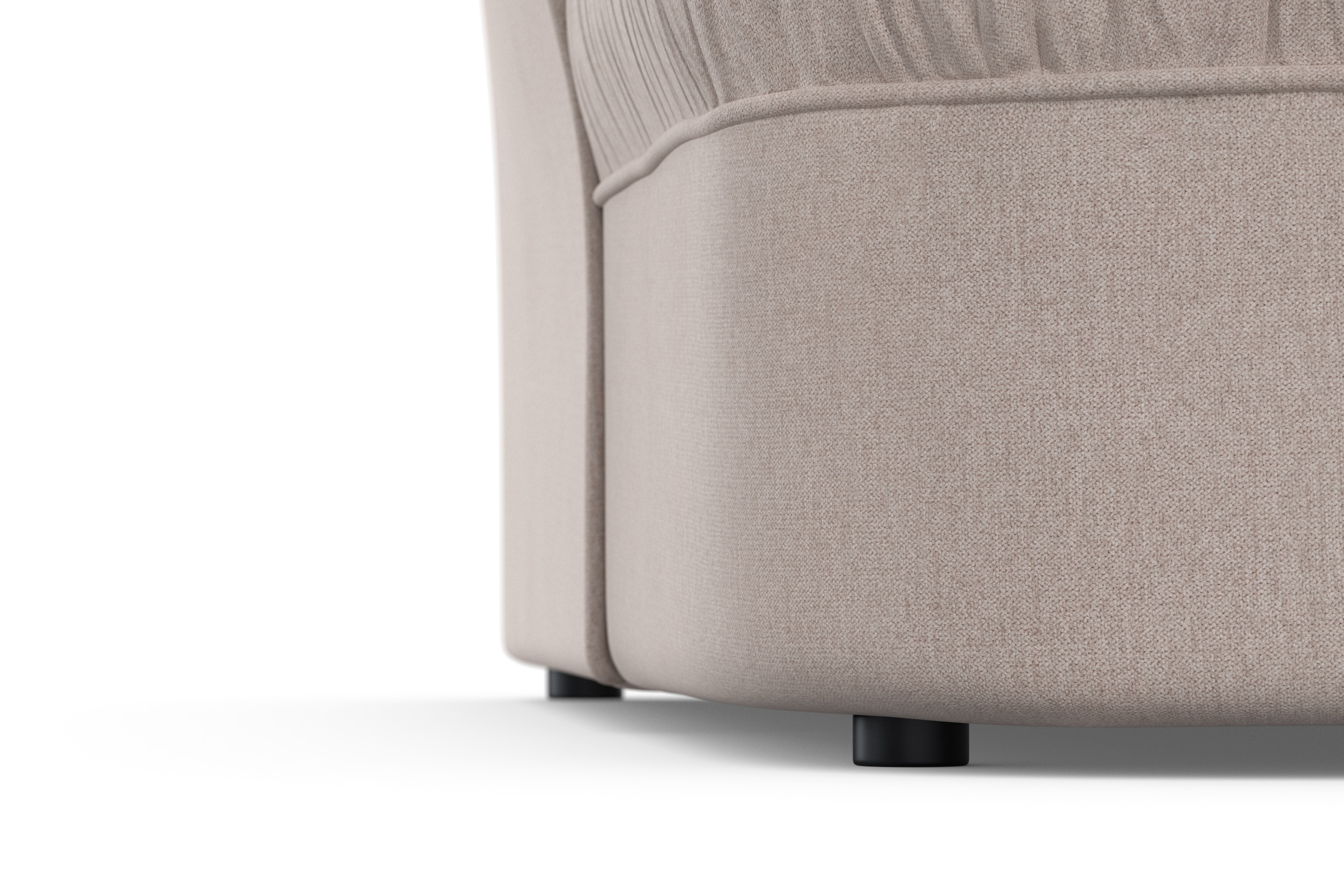 DOMO collection Ecksofa »Pegnitz, elegante Rückensteppung, kompakte Stellmasse 238/141cm, L-Form«, wahlweise mit Bettfunktion