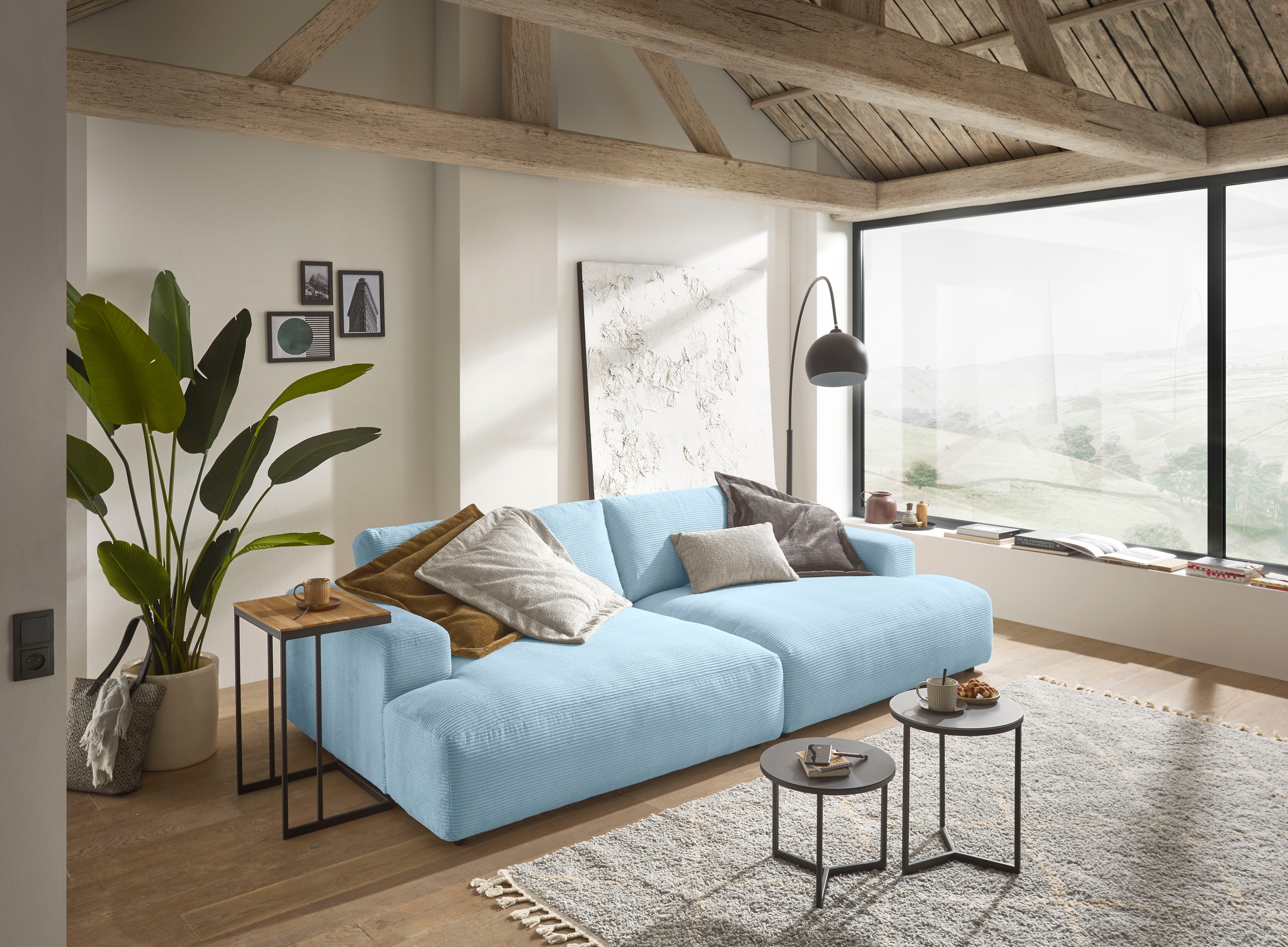 Image of Musterring Loungesofa "Lucia Big Sofa, bequem, Mega-Sitzfläche, Cord Bezug, viel Platz" Cord-Bezug, Breite 292 cm
