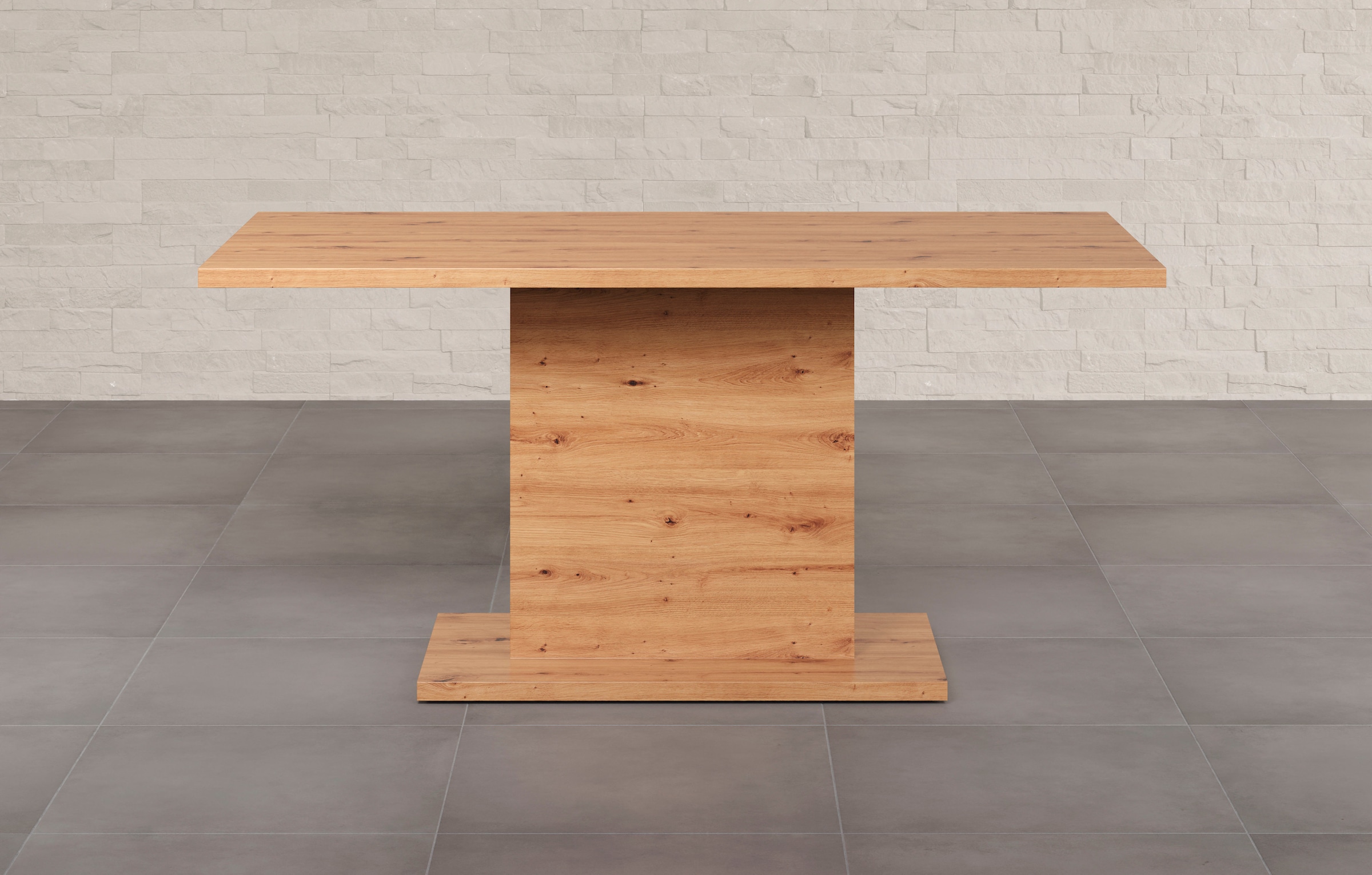 Image of Home affaire Esstisch "Ambres" Säulen-Esstisch - (B/T/H) 160/80/76 cm