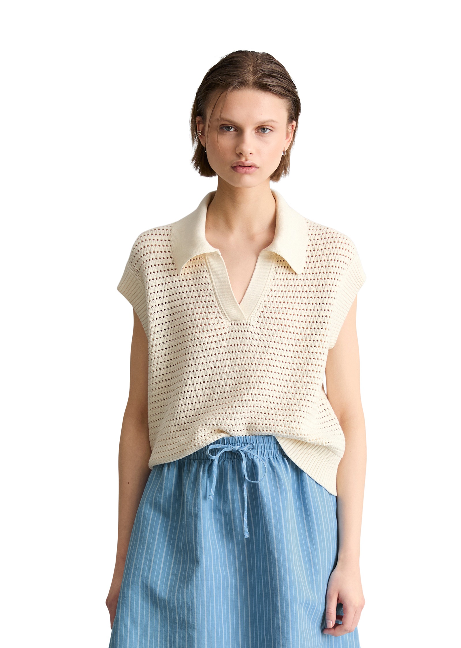 Image of Marc OPolo DENIM Pullunder regular aus Organic Cotton