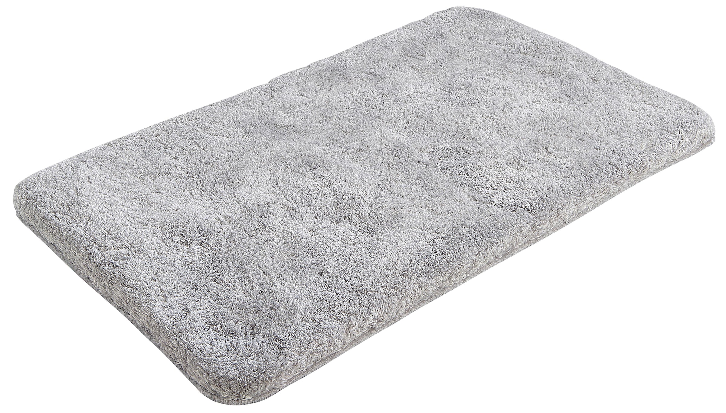Grund Badematte »Melos, Badvorleger, Badezimmer Teppich, sehr weich« Höhe 27 mm rutschhemmend beschichtet fussbodenheizungsgeeignet melierte Optik, sehr weicher Flor, Melange-Effekt, Made in Europe