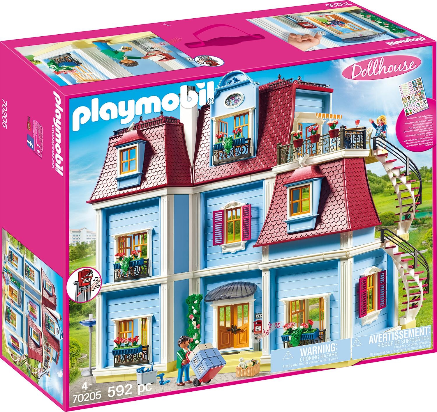 Playmobil® Konstruktions-Spielset »Mein Grosses Puppenhaus (70205), Dollhouse«, (592 St.), Made...