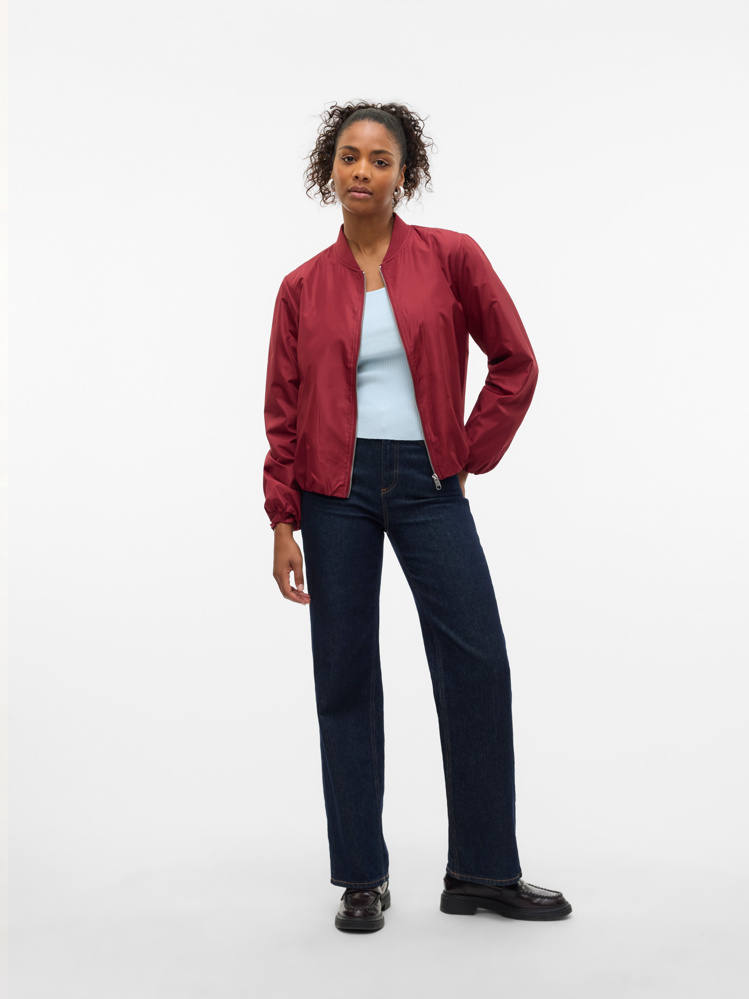 Vero Moda Outdoorjacke »VMLEE SHORT BOMBER JACKET GA«, ohne Kapuze