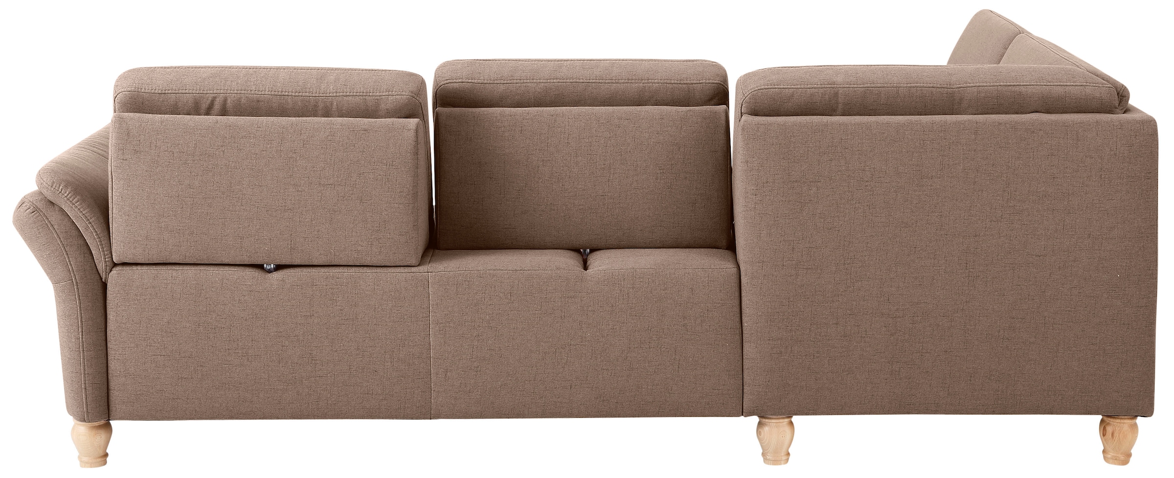 Home affaire Ecksofa »Palace L-Form«, incl. Sitztiefenverstellung, wahlweise mit Bettfunktion und Stauraum