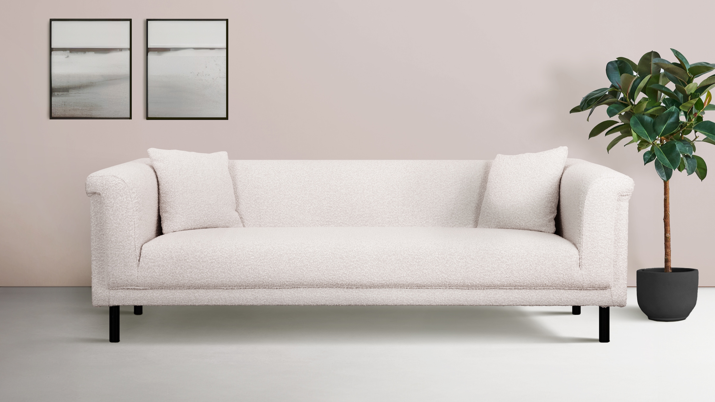 Image of Home affaire 3-Sitzer "AGNIA B/T/H: 210/85/71 cm" incl. Zierkissen, auch in Cord und Bouclé