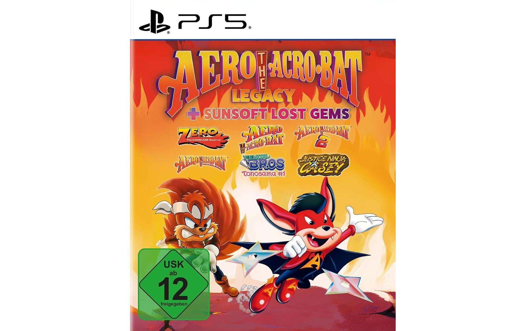 Image of CentreSoft Spielesoftware "AERO THE ACRO-BAT LEGACY + SONSOFT LOST GEMS (Box)" PlayStation 5