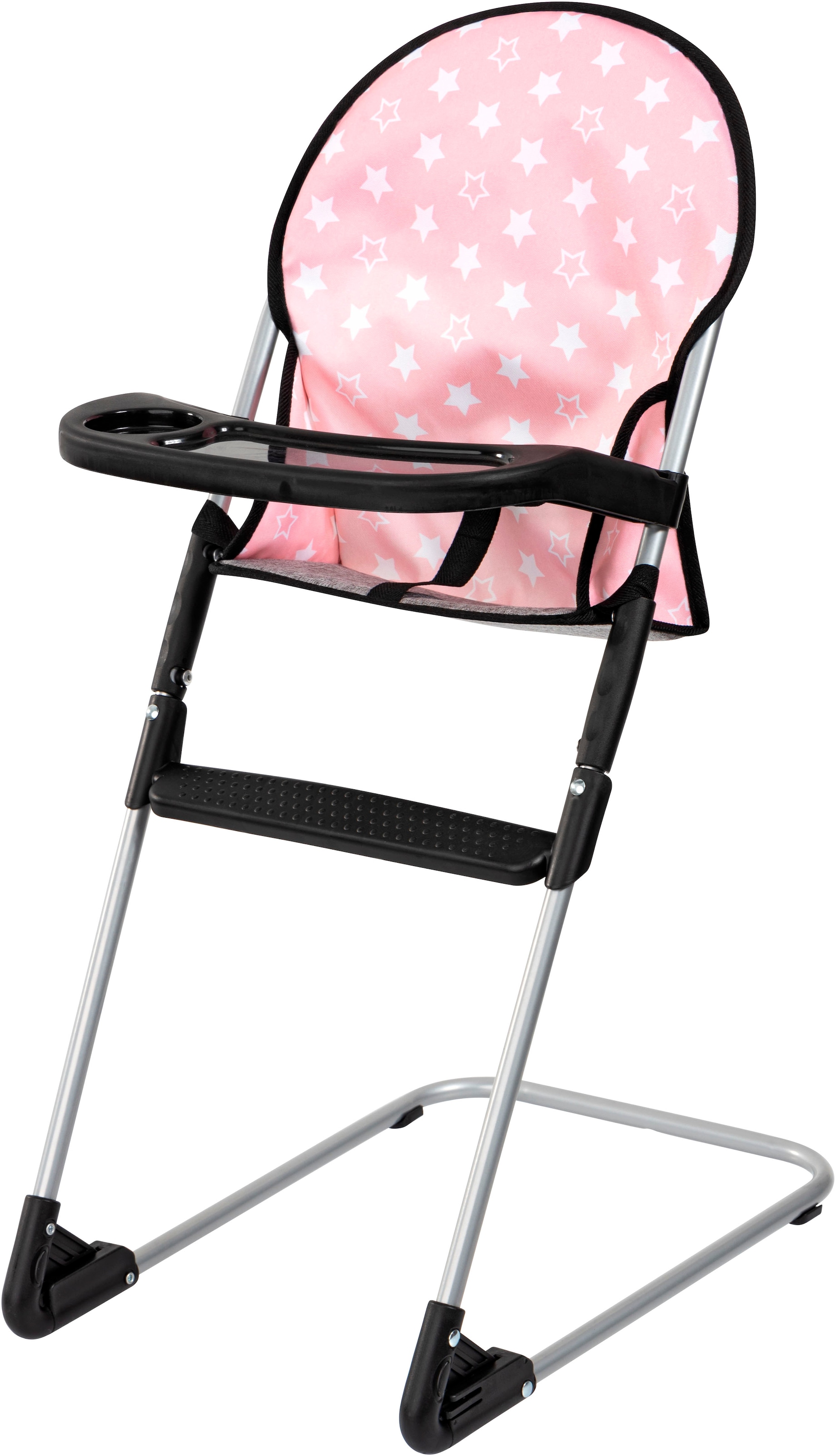 Bayer Puppenwagen »Cosy Set, rosa« mit Puppenhochstuhl und Wickeltasche