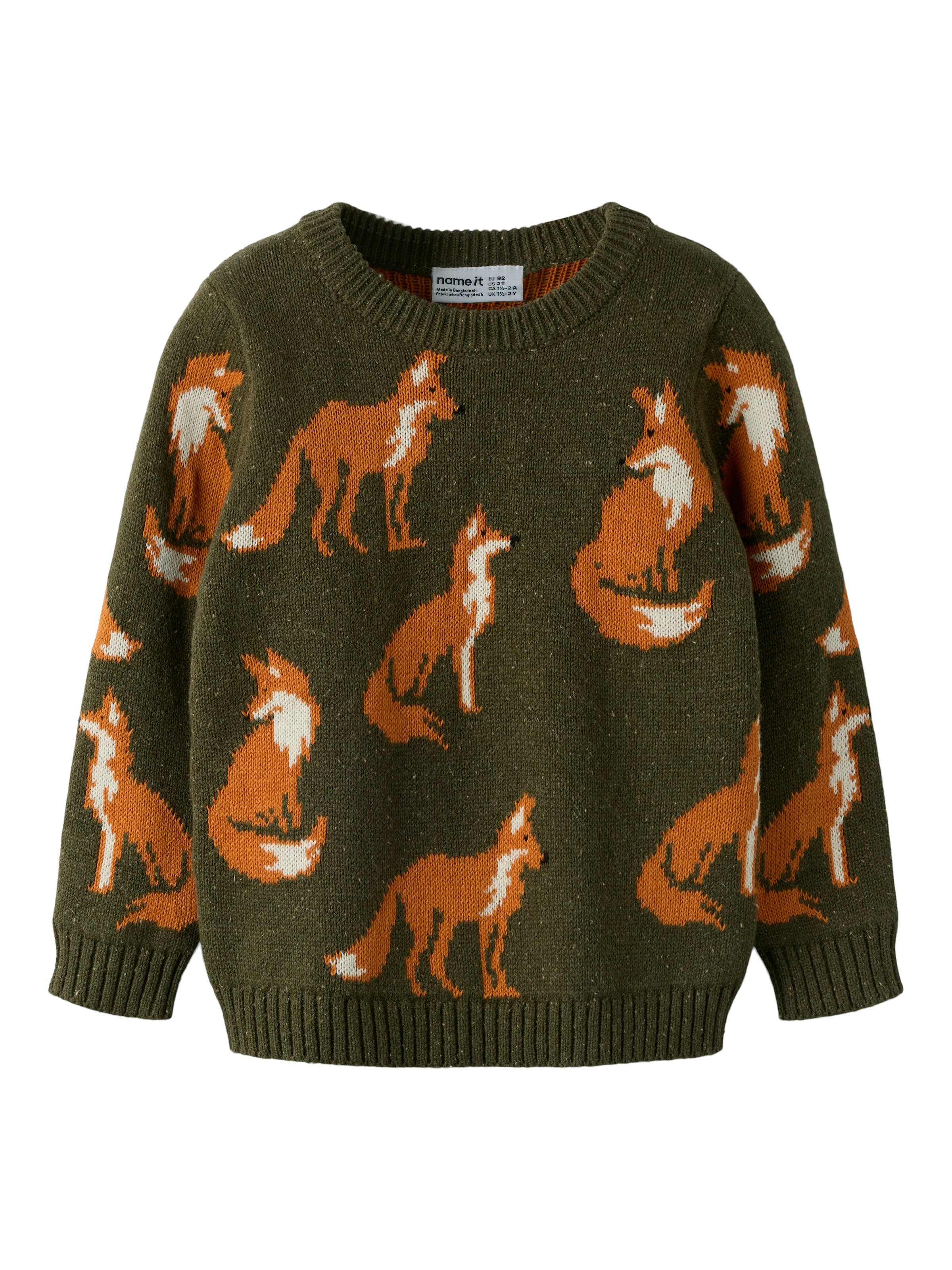 Name It Strickpullover »NMMOLA LS KNIT BOX« Baumwollmischung, regular fit