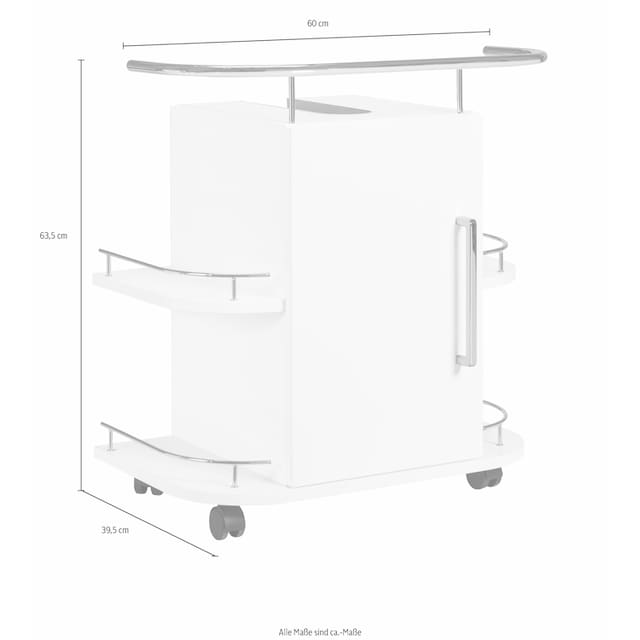OPTIFIT Waschbeckenunterschrank »Napoli«, mit Soft-Close-Funktion und  Rollen, Breite 60 cm à bas prix