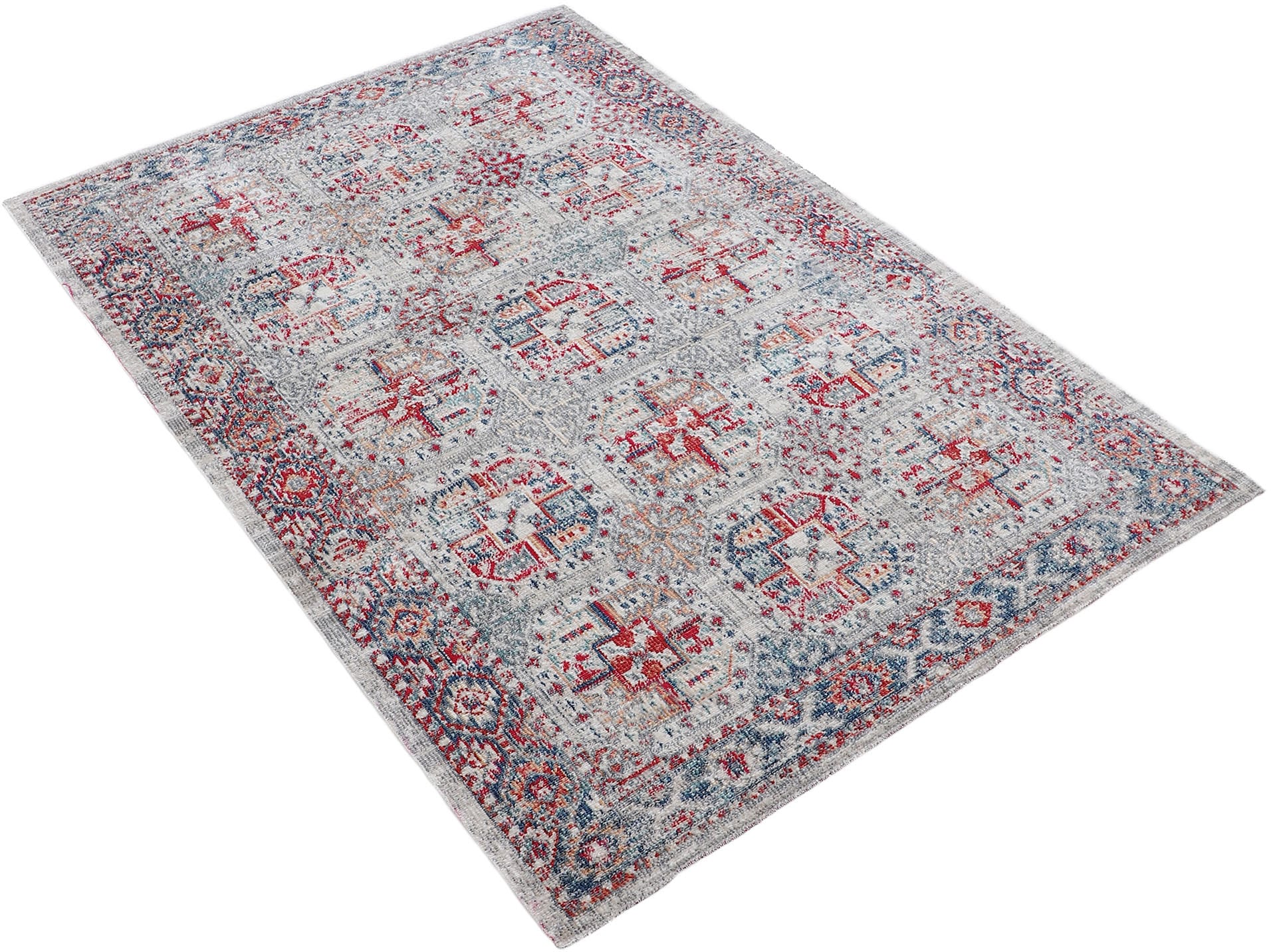 carpetfine Teppich »Mahal«, rechteckig, 3 mm Höhe, Orient Vintage Look, Wohnzimer