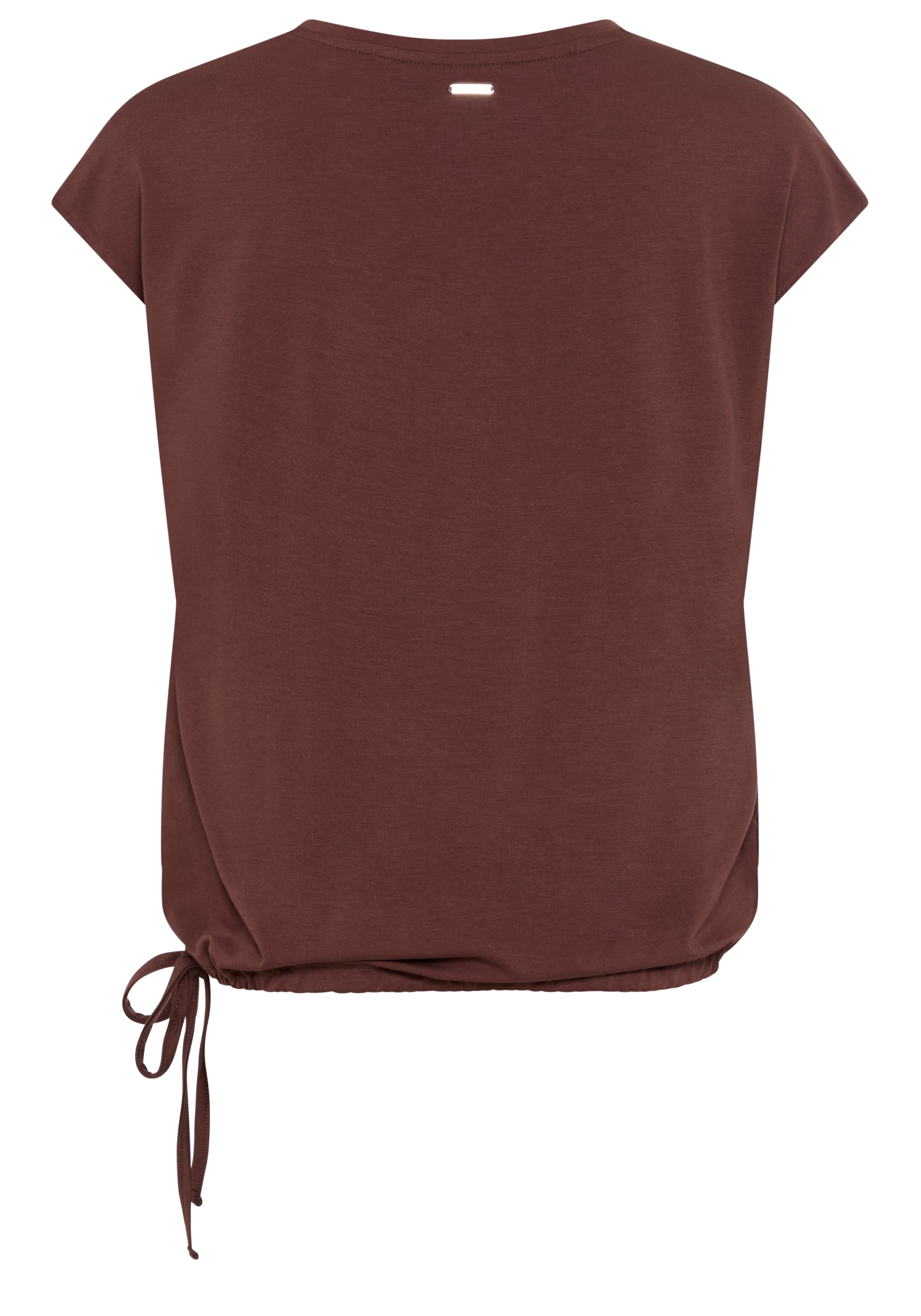 Laura Scott Hemdbluse, Satin-Bluse mit Jersey-Rückenteil und Bindeband - NEUE KOLLEKTION