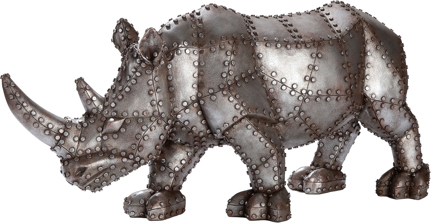 Image of GILDE Skulptur "Figur Nashorn Rhino"