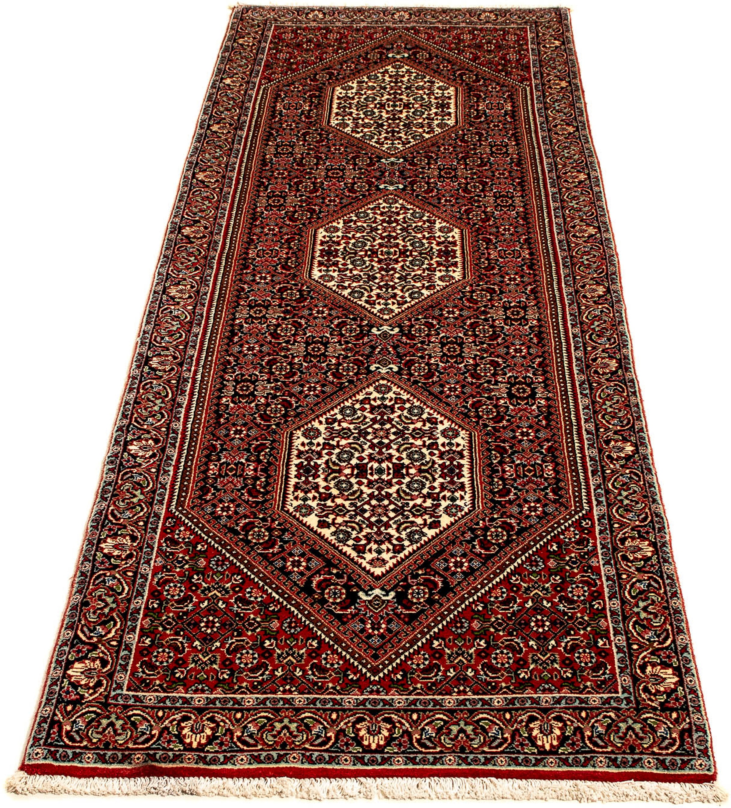 Image of morgenland Orientteppich »Perser - Bidjar - 225 x 69 cm - mehrfarbig«, rechteckig, 15 mm Höhe, Wohnzimmer, Handgeknüpft, Einzelstück mit Zertifikat bei Ackermann Versand Schweiz