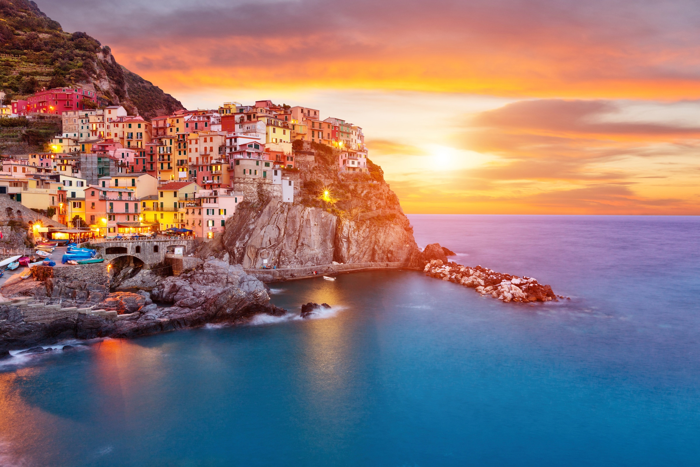Image of Papermoon Fototapete "Manarola, Cinque Terre Coast" glatt