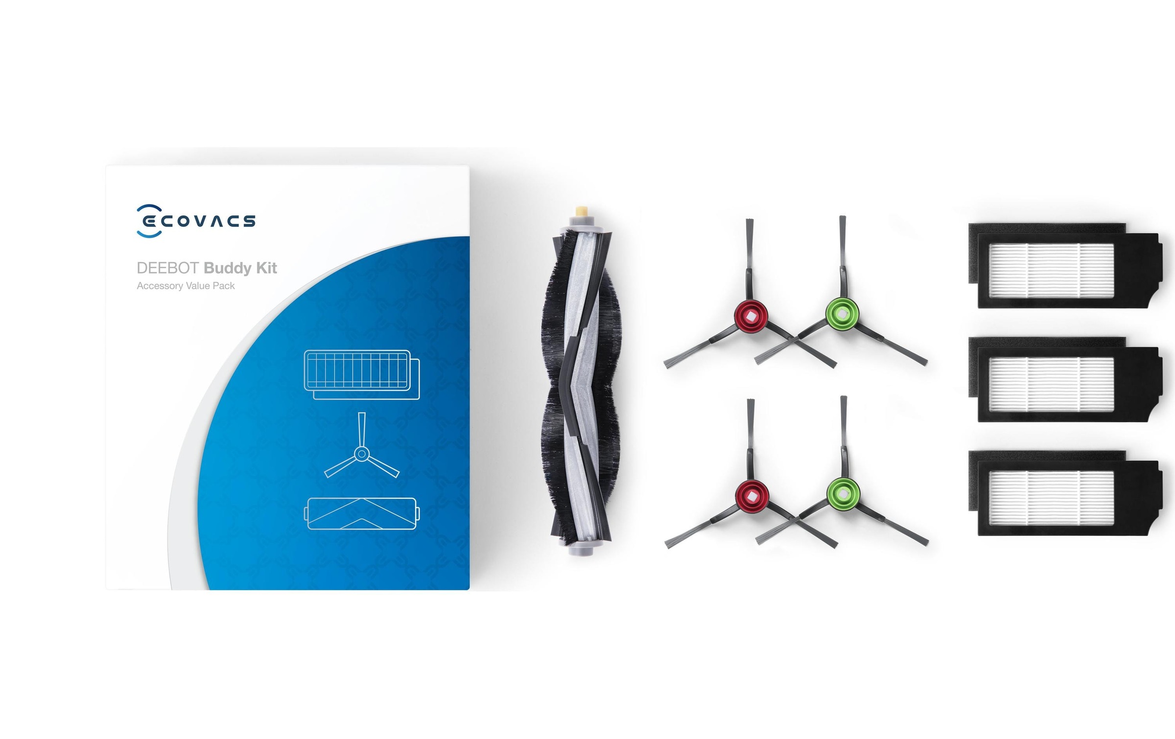 ECOVACS Reinigungsbürsten-Set »D-KT01-0017«, 8 St.