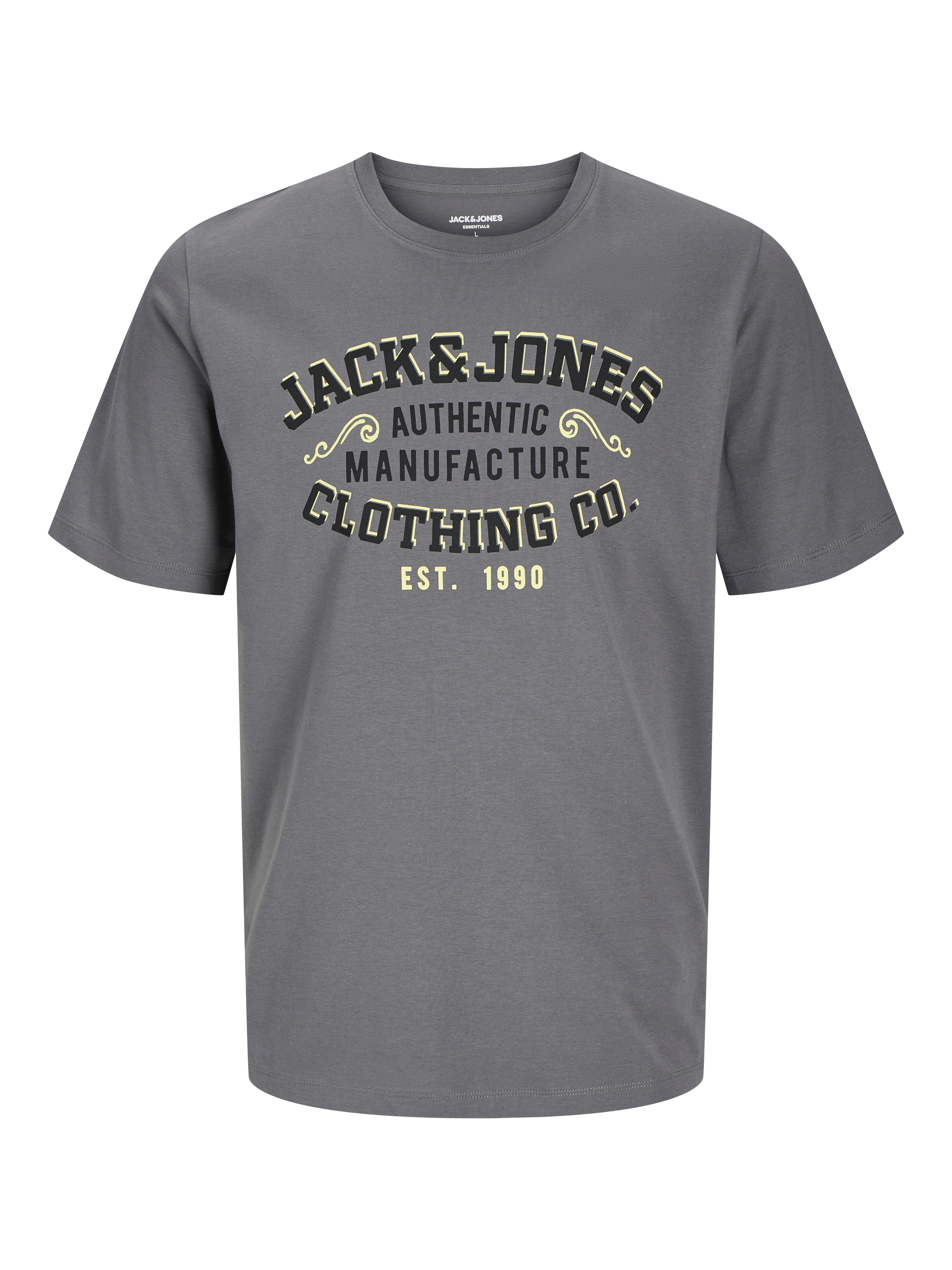 Jack & Jones PlusSize T-Shirt »JJELOGO TEE SS O-NECK 2 COL AW24 S PLS«, mit Frontprint