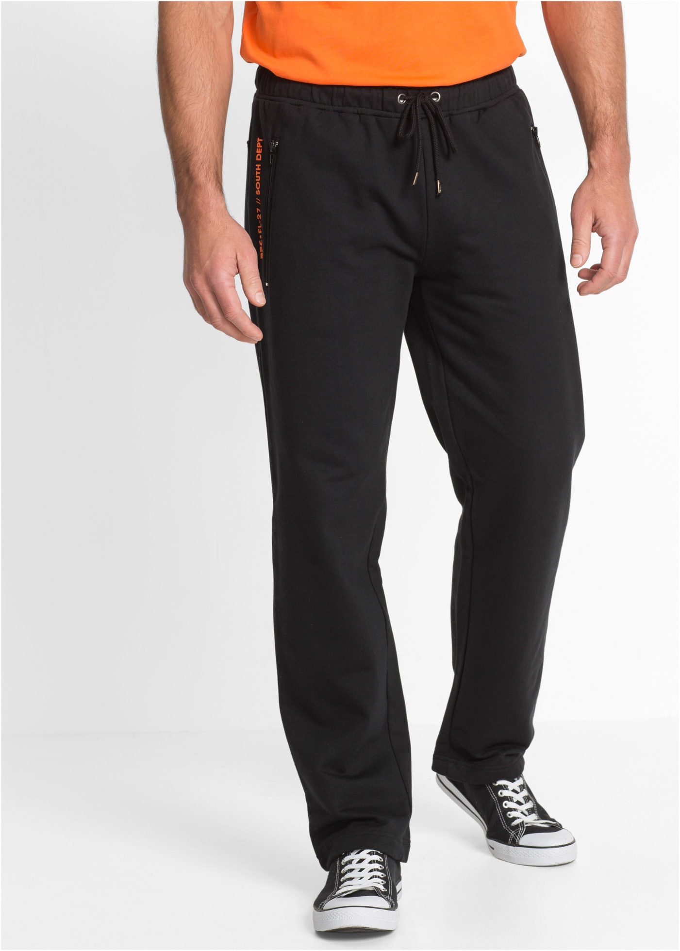 Image of bonprix Jogginghose aus Baumwolle, mit Eingrifftaschen und Gesässtasche, Regular Fit