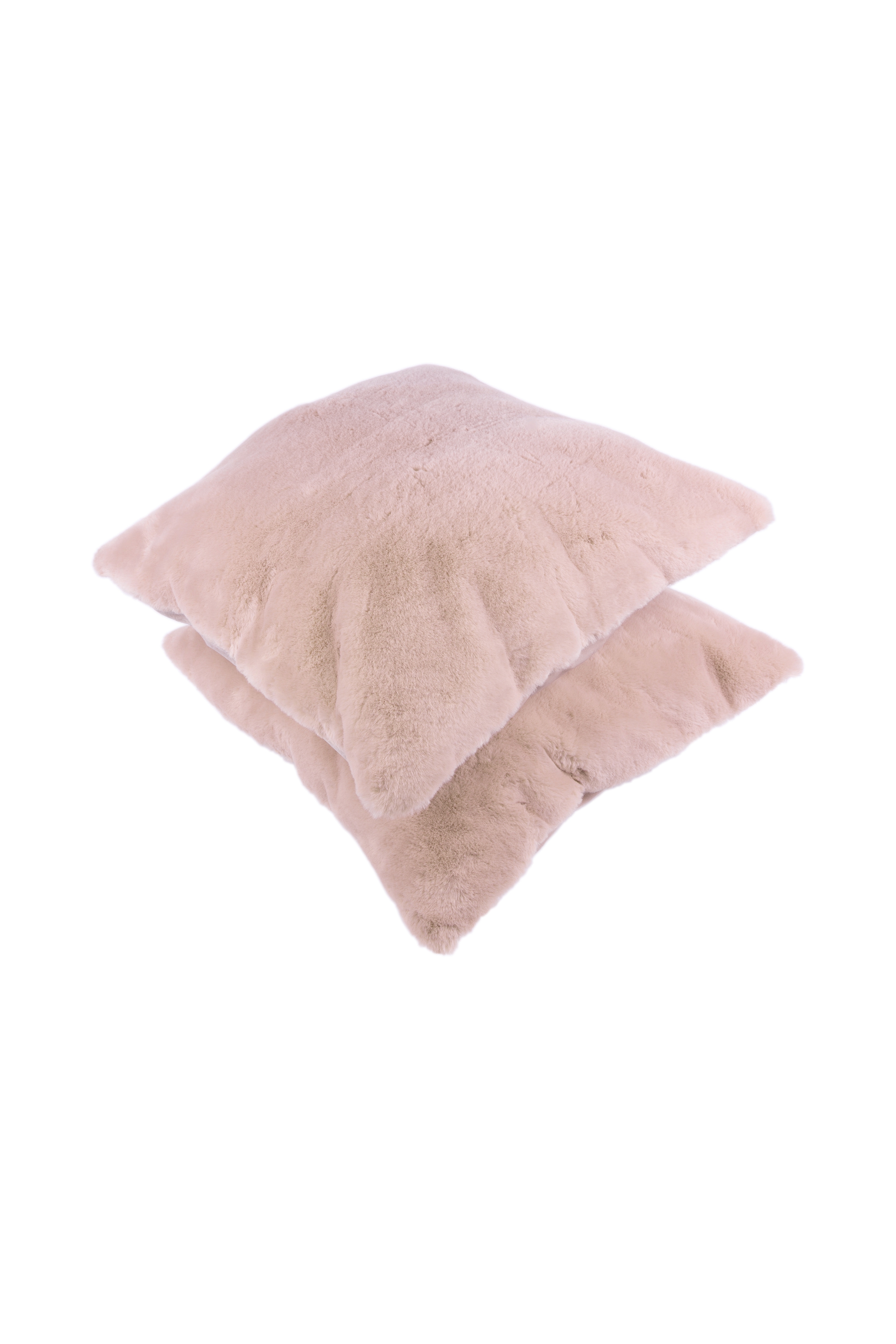 Kenda Sand Fellkissen »Dekokissen Aimee 625 2er-Set« Kissen inkl. Füllung mit flauschigem Stoffbezug