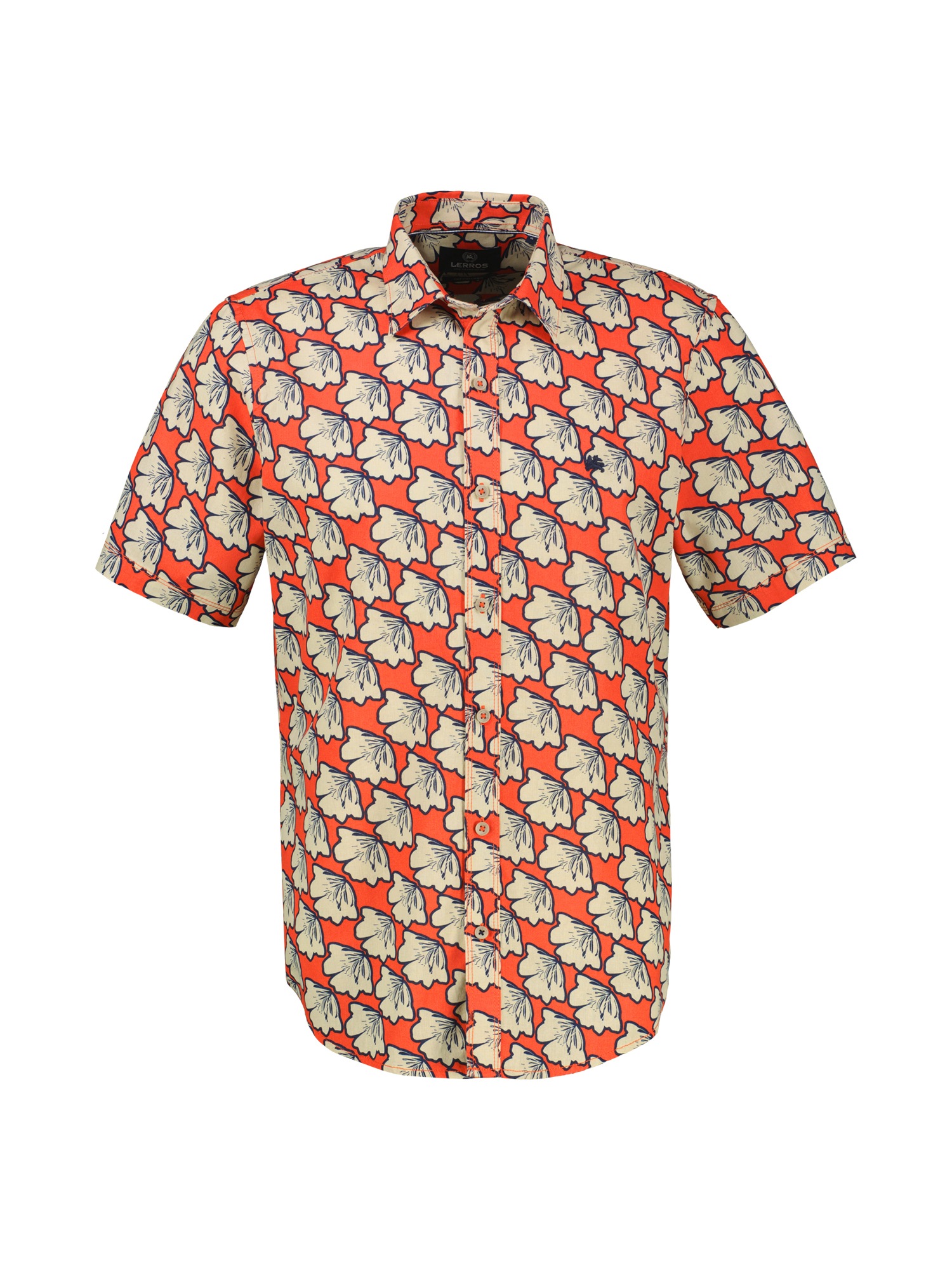 LERROS Kurzarmhemd »Kurzarmhemd mit floralem All-over-Print«