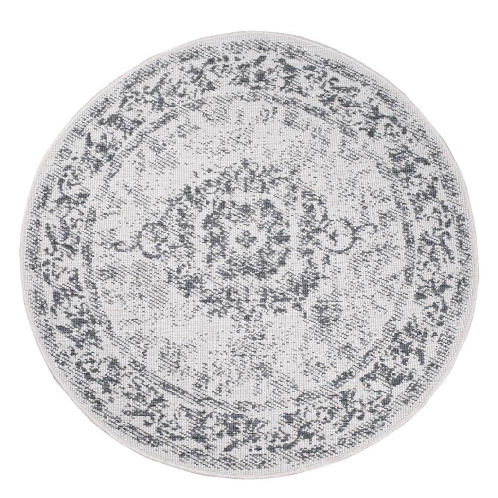 Carpet City Outdoorteppich »DUO RUG 5577« rund 5 mm Höhe Wendeteppich Wetterfest In- & Outdoor, Balkon, Terrasse, Wohnzimmer