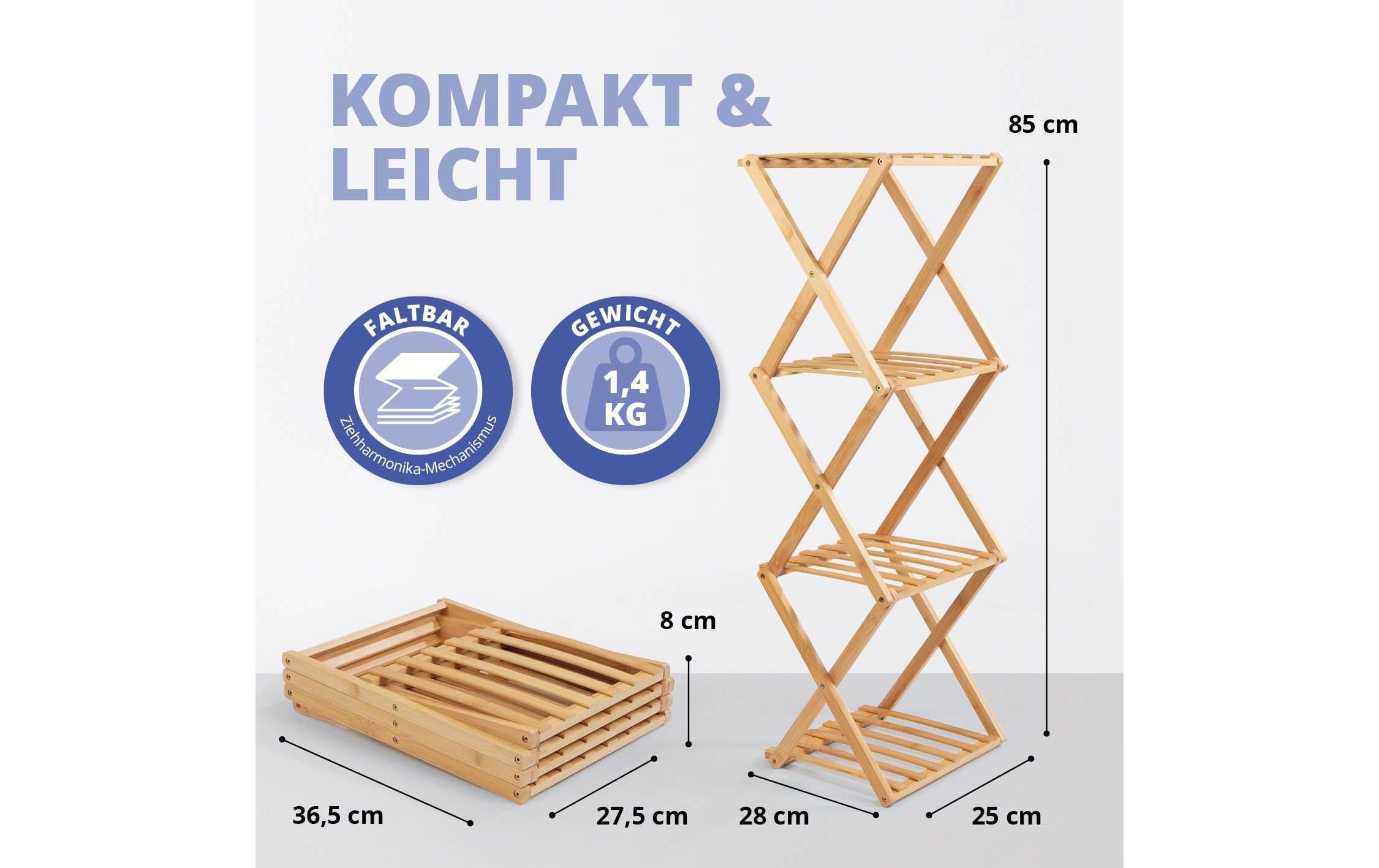 Lumaland Etagere »4 Etagen 85 x 28 x 25 cm«