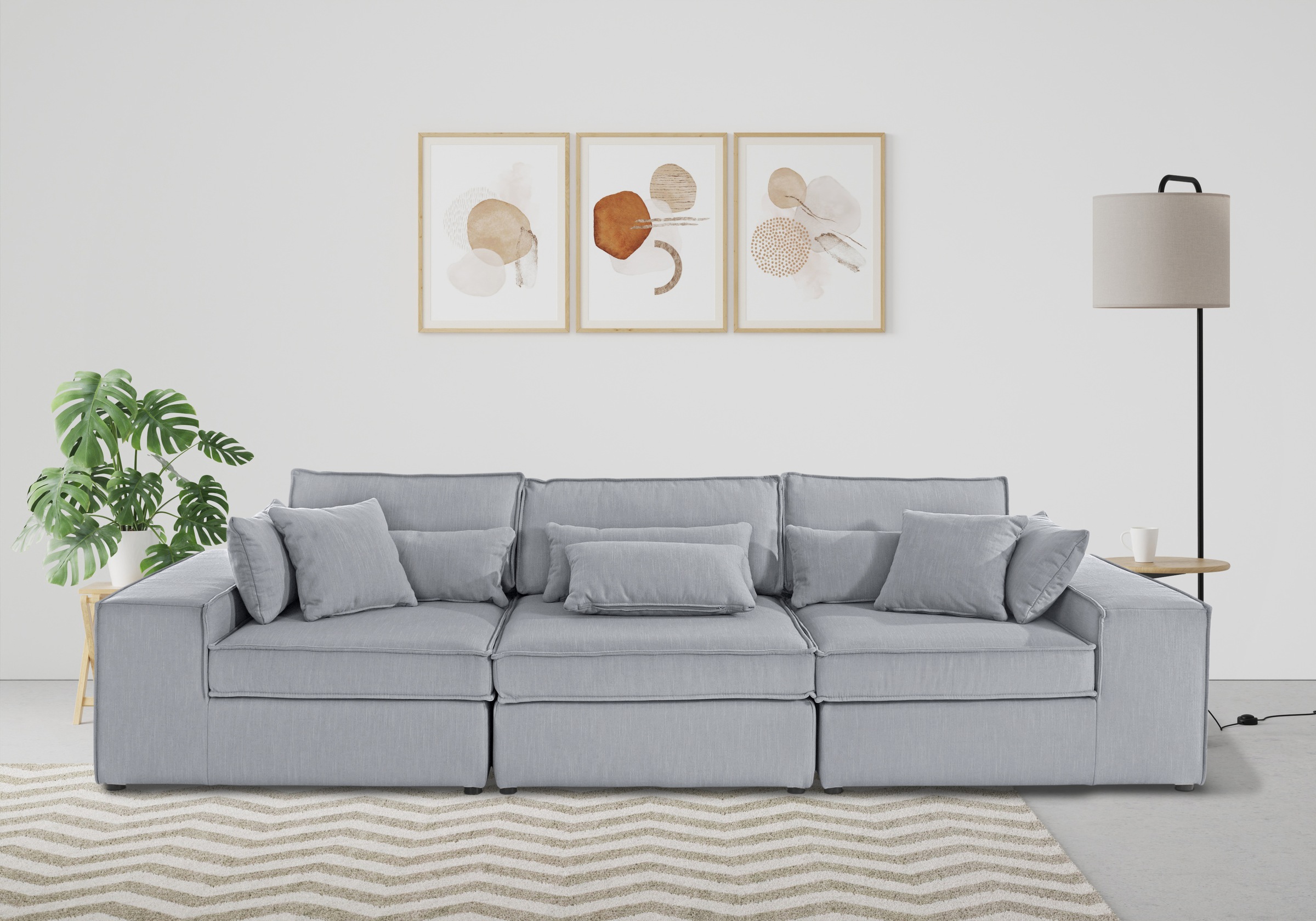 Image of GOODproduct 3-Sitzer "Florid" 3 Teile, bestehend aus Modulen, viele Bezugsqualitäten, auch in Cord